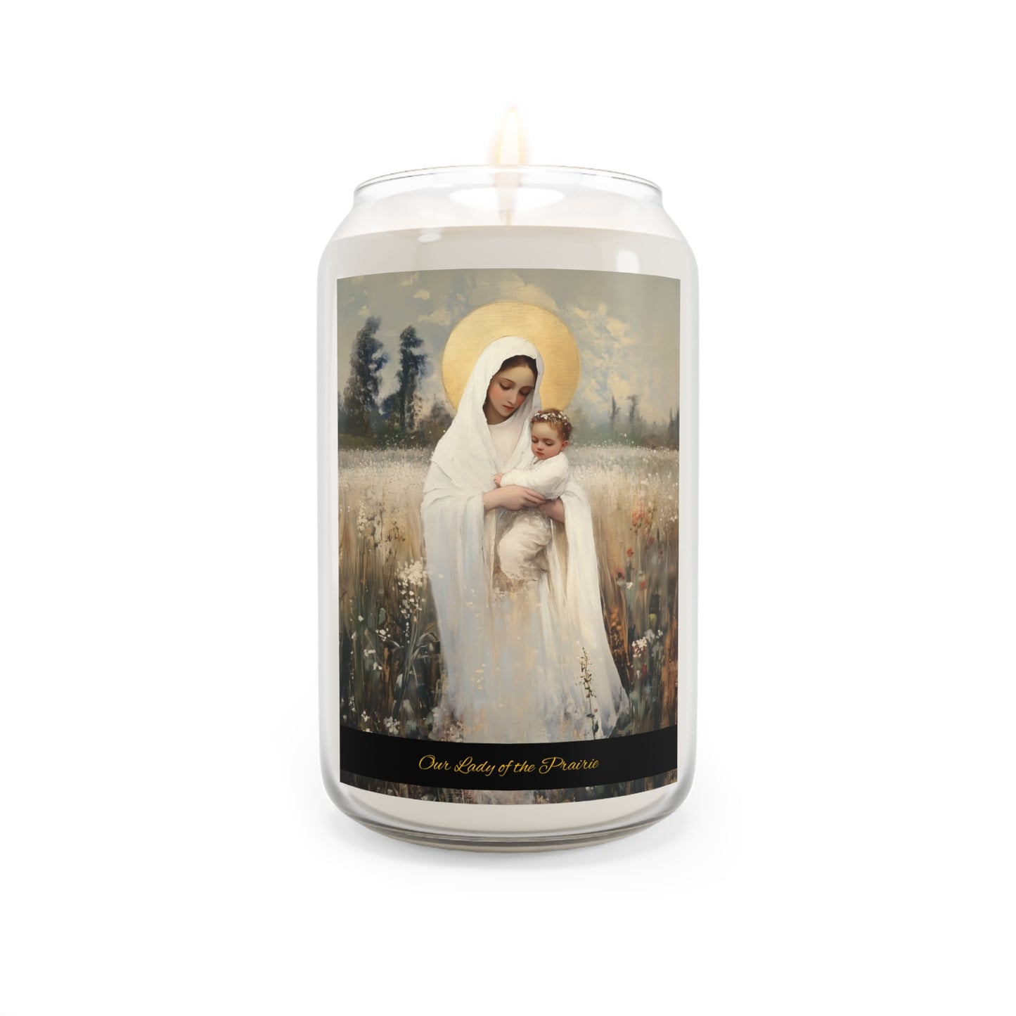 Our Lady of the Prairie - Scented Prayer Candle, 13.75oz -  Candle - Catholic Art - prayer room Scented Candle