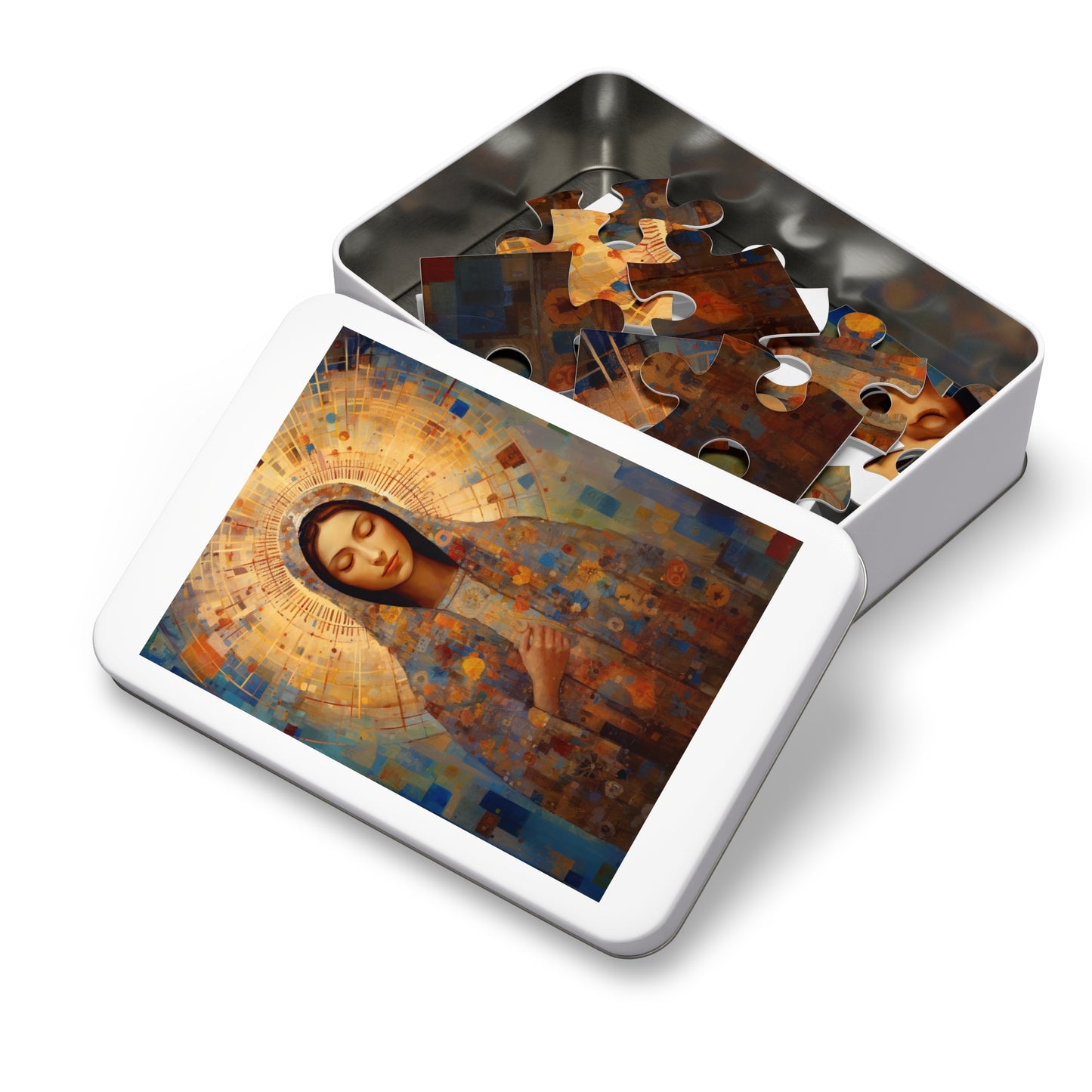 The Virgin of the Americas : Our Lady of Guadalupe - Puzzle and Keepsake Tin - Jigsaw Puzzle (30, 110, 252, 500,1000-Piece) - Religious