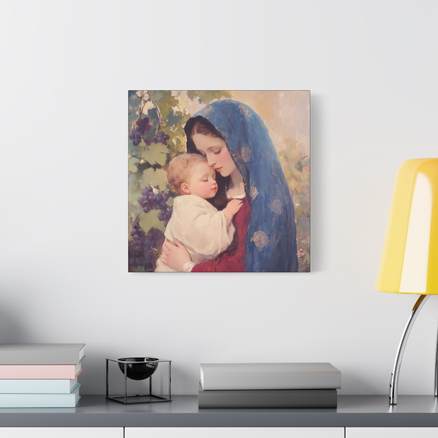 Our Lady of the Grapes / Out Lady of the Harvest - Gallery Wrapped Canvas - Print - Religious Art for your Home - Catholic Art