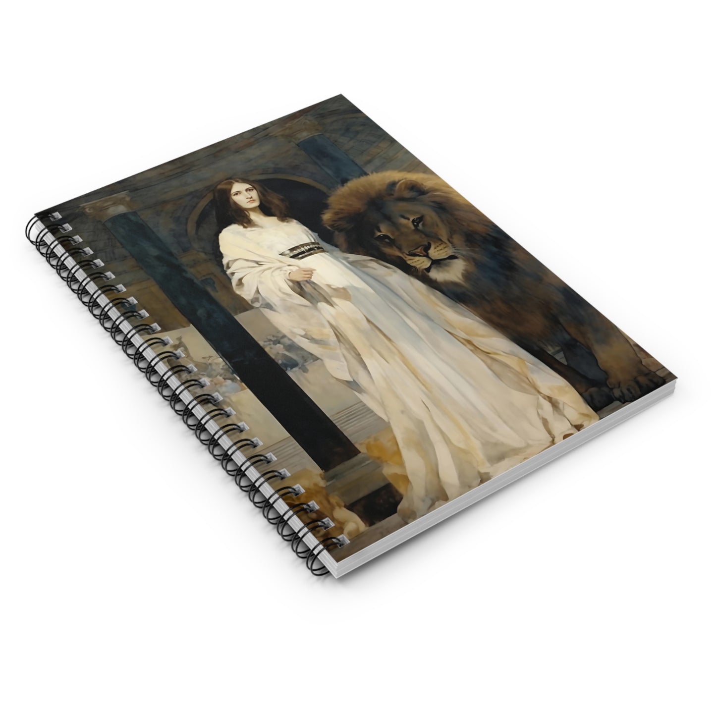 Saint Euphemia Journal - Sanctified Souls Art - Religious Based Notebook - Spiral Notebook - Ruled Line