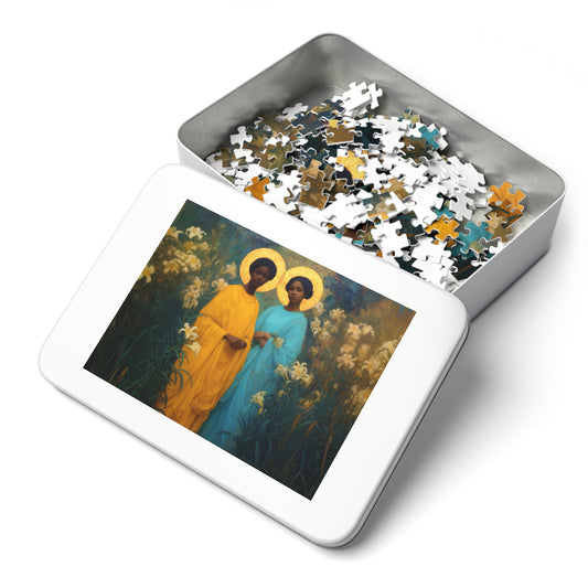 Saint Perpetua and Saint Felicity - Puzzle and Keepsake Tin - Religious Jigsaw Puzzle (30, 110, 252, 500,1000) - Gift for Catholic Families