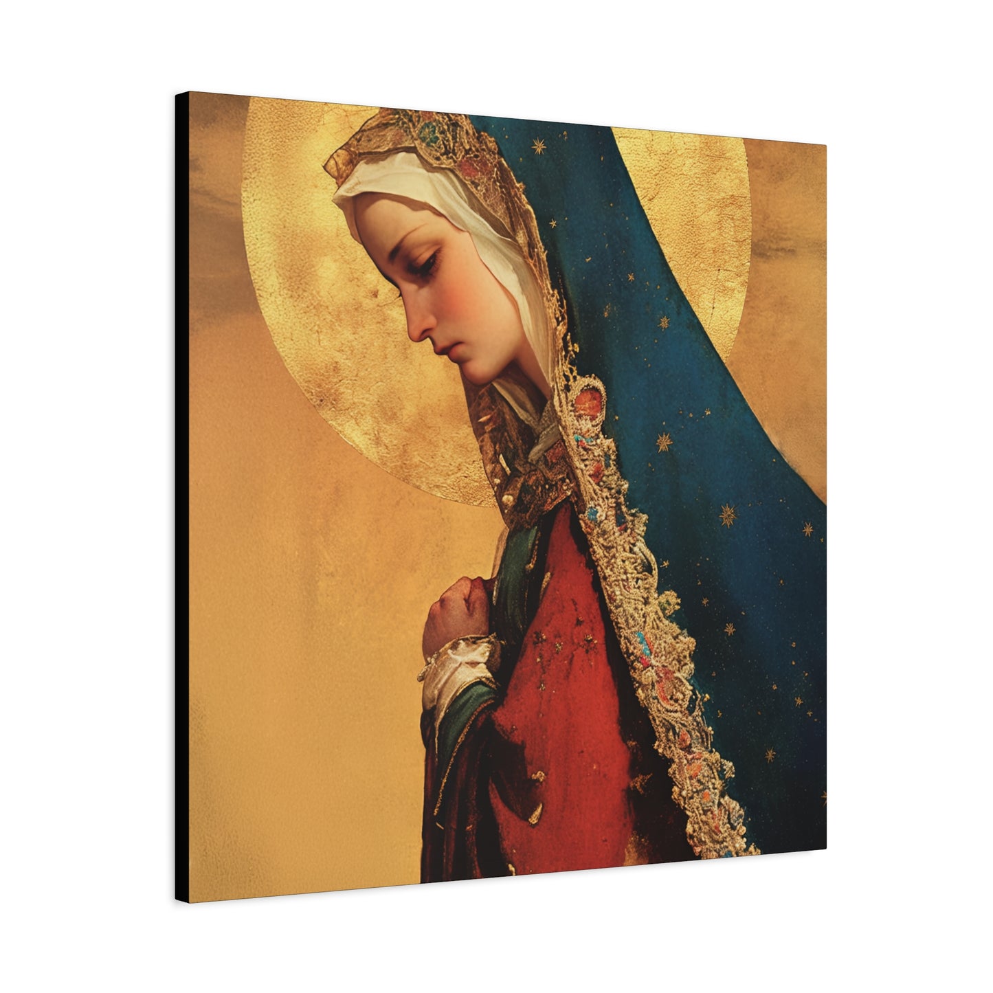 Our Lady of Mercy / Our Lady of Ransom - Multiple Sizes - Catholic Home art - Museum Wrapped Canvas - Sanctified Souls Print - Mother Mary