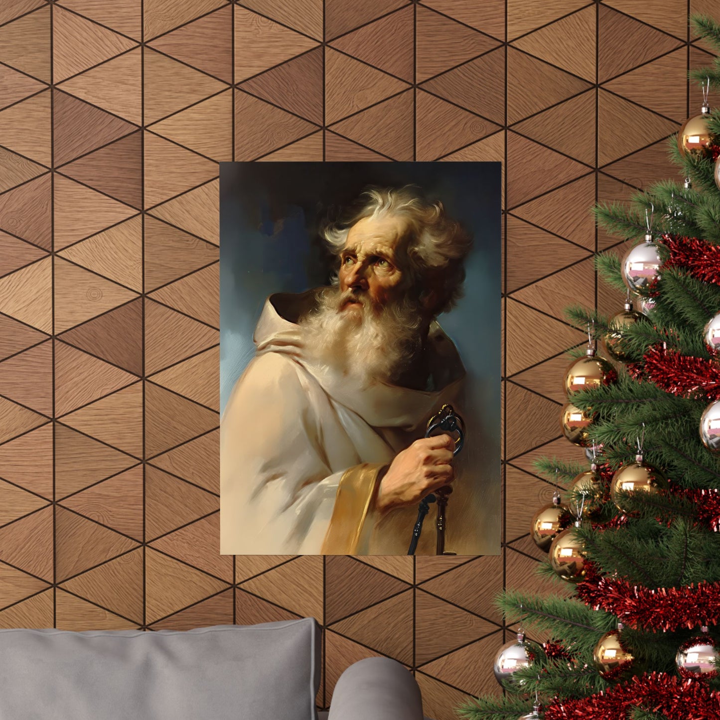 Saint Peter the Apostle - Sanctified Souls Print - Multiple Sizes - Premium Posters - Catholic Art - Christian Home Decor Artwork