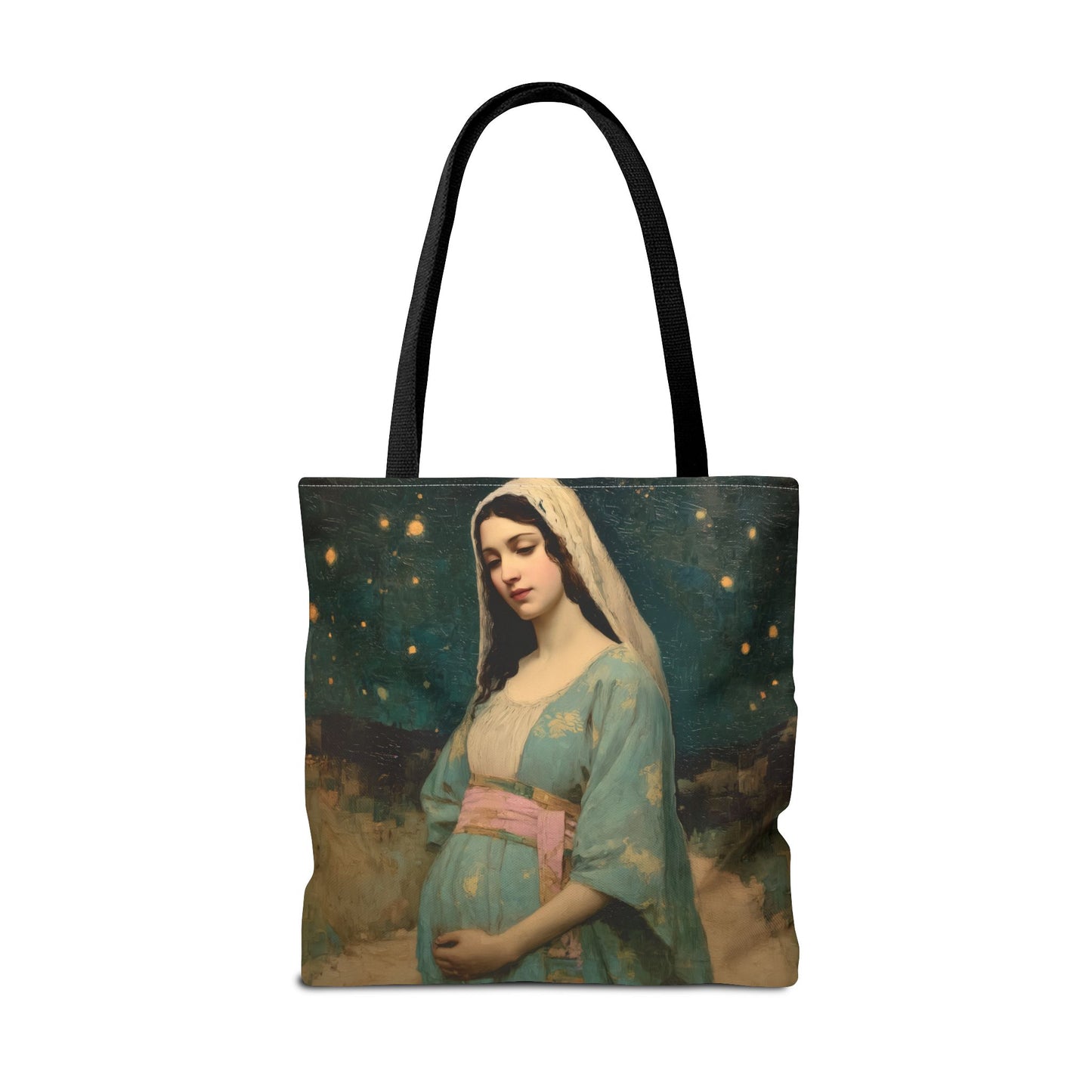 Our Lady of 'O' - Our Lady of Expectation - Mother Mary - Marian Art - Tote Bag - Large Medium Small Faith Art Bag - Tote Purse