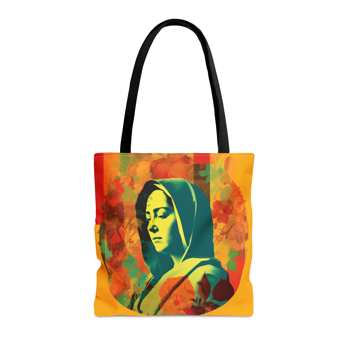 Mary Mother of God Tote Bag - Catholic faith inspired carry-all purse - day to day bag - Mary the Blessed Virgin - Double Sided