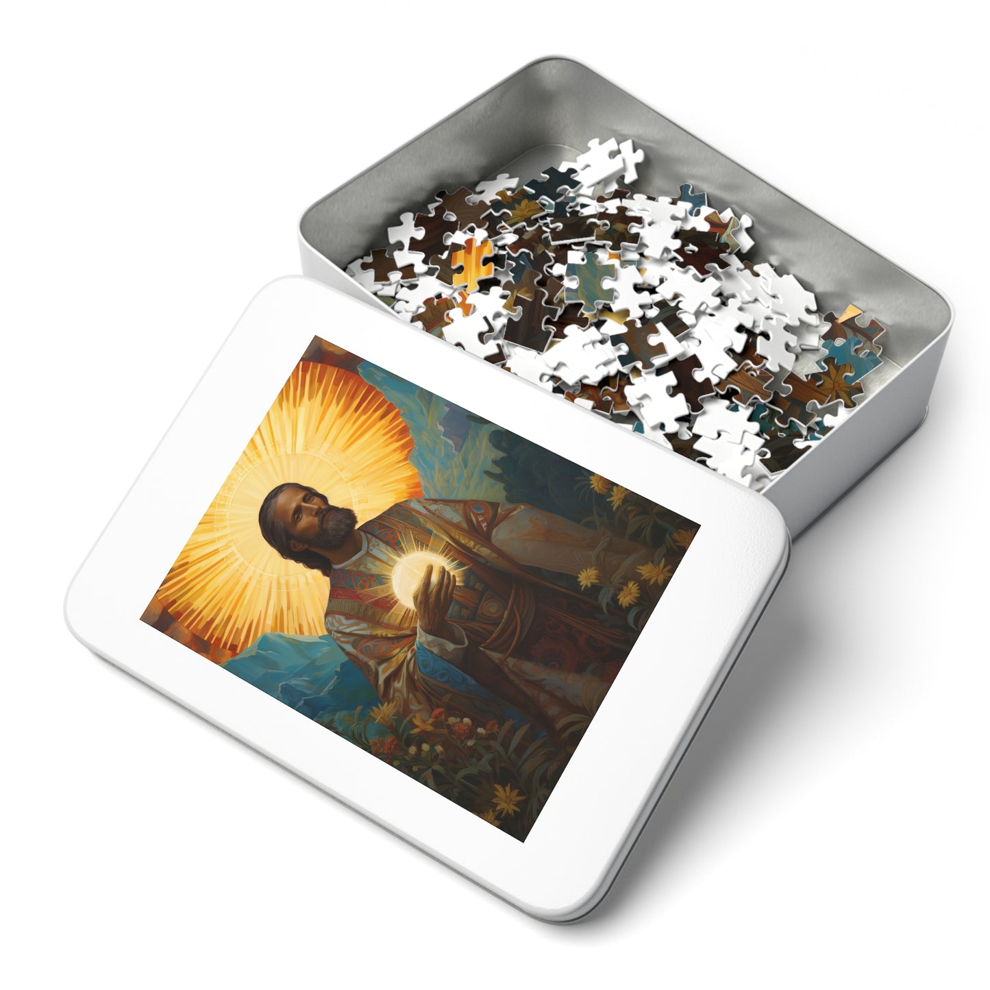 Saint Benignus of Dijon - Puzzle and Keepsake Tin - Jigsaw Puzzle (30, 110, 252, 500,1000-Piece) - Religious Puzzle
