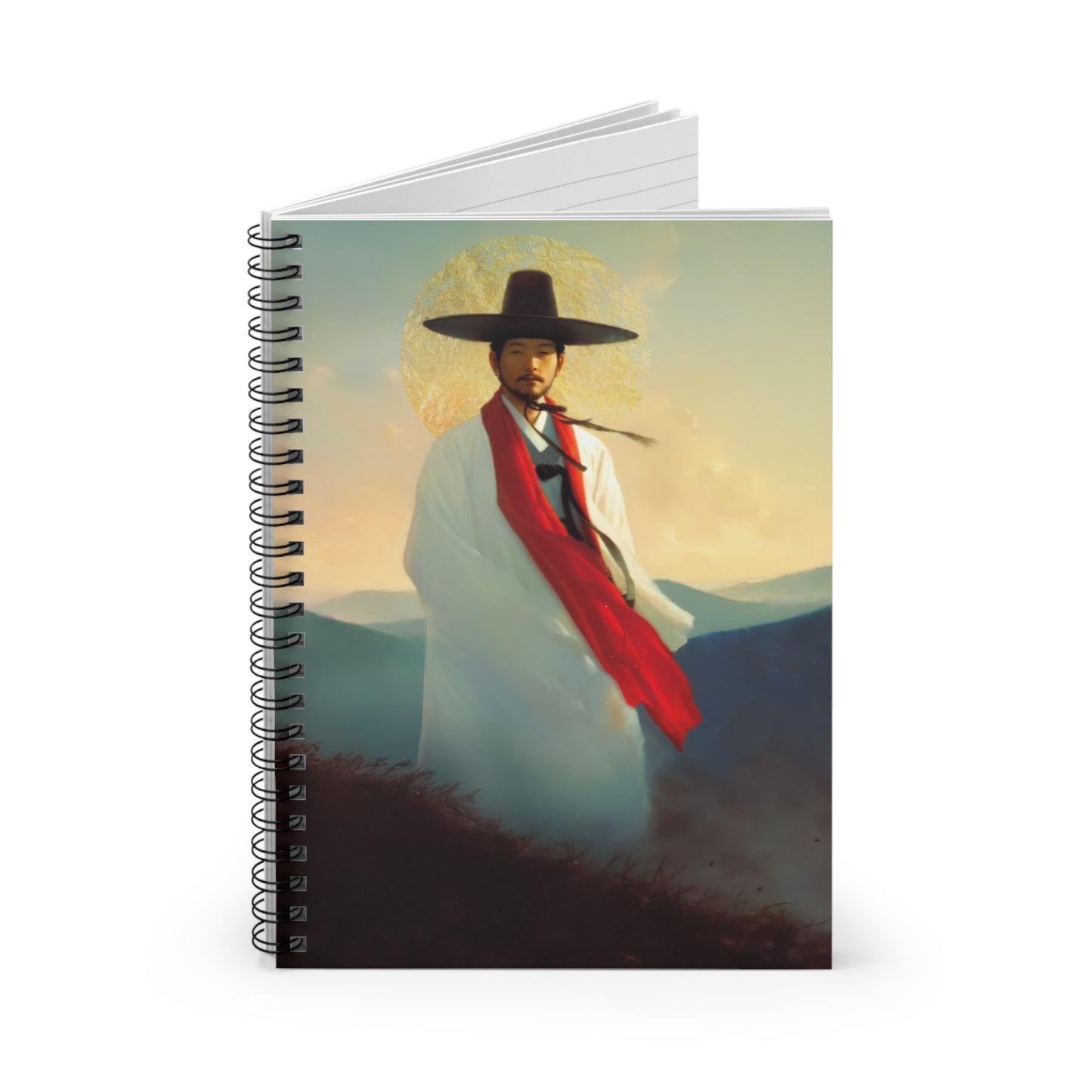 Saint Andrew Kim Taegon - Sanctified Souls Art - Religious Based Notebook - Spiral Notebook - Prayer journal - Martyr of the Church