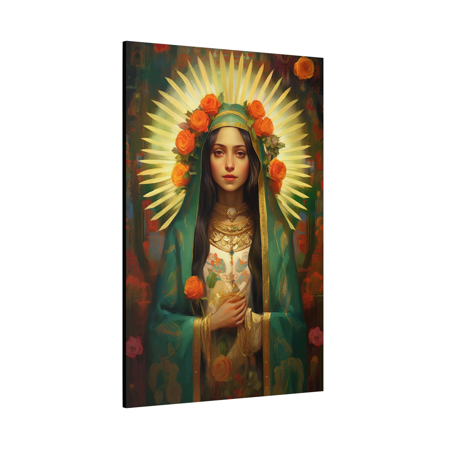 Patroness of Hope Our Lady of Guadalupe Museum Wrapped Canvas Print - Multiple Sizes - Catholic Home art