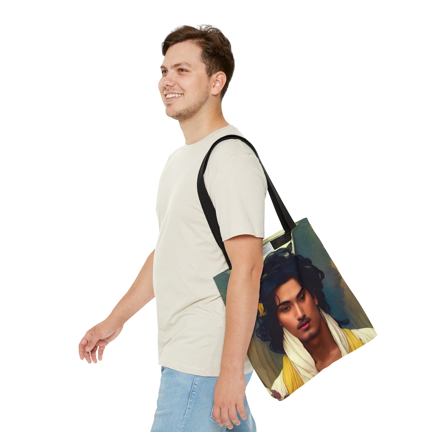The Archangel Michael Tote Bag - Large Medium Small - Art Bag -  Guardian Angel Double Sided Purse - Carry All Bag - Spiritual Gift - Divine