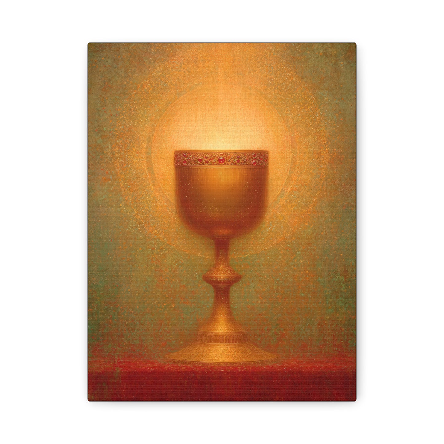 Chalice of the Lamb, Light of the World - The Holy Grail - Gallery Wrapped Canvas - Print - Religious Art for your Home - Catholic Art