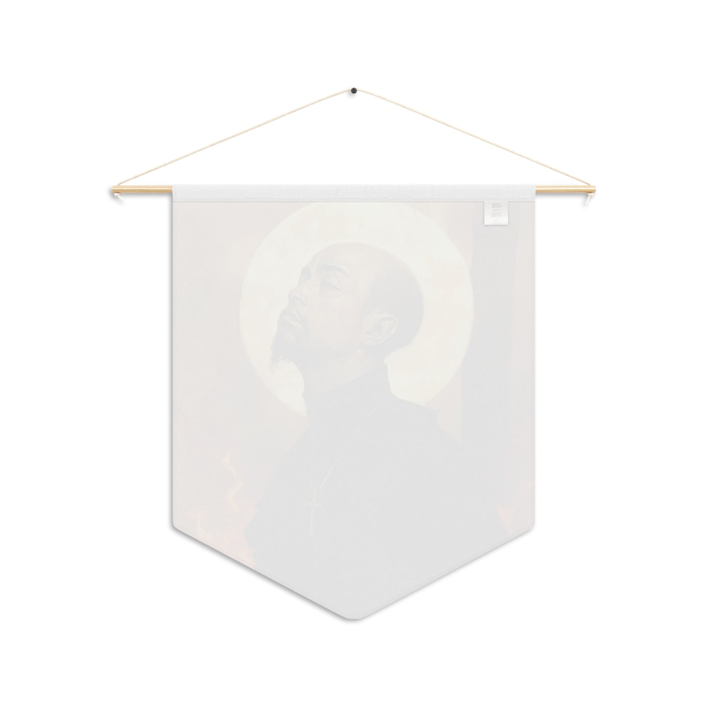 Blessed Thomas Tsughi Pennant / Banner / Wall Hanging - Prayer room art - 18" x 21" - Catholic prayer Religious - Large Banner