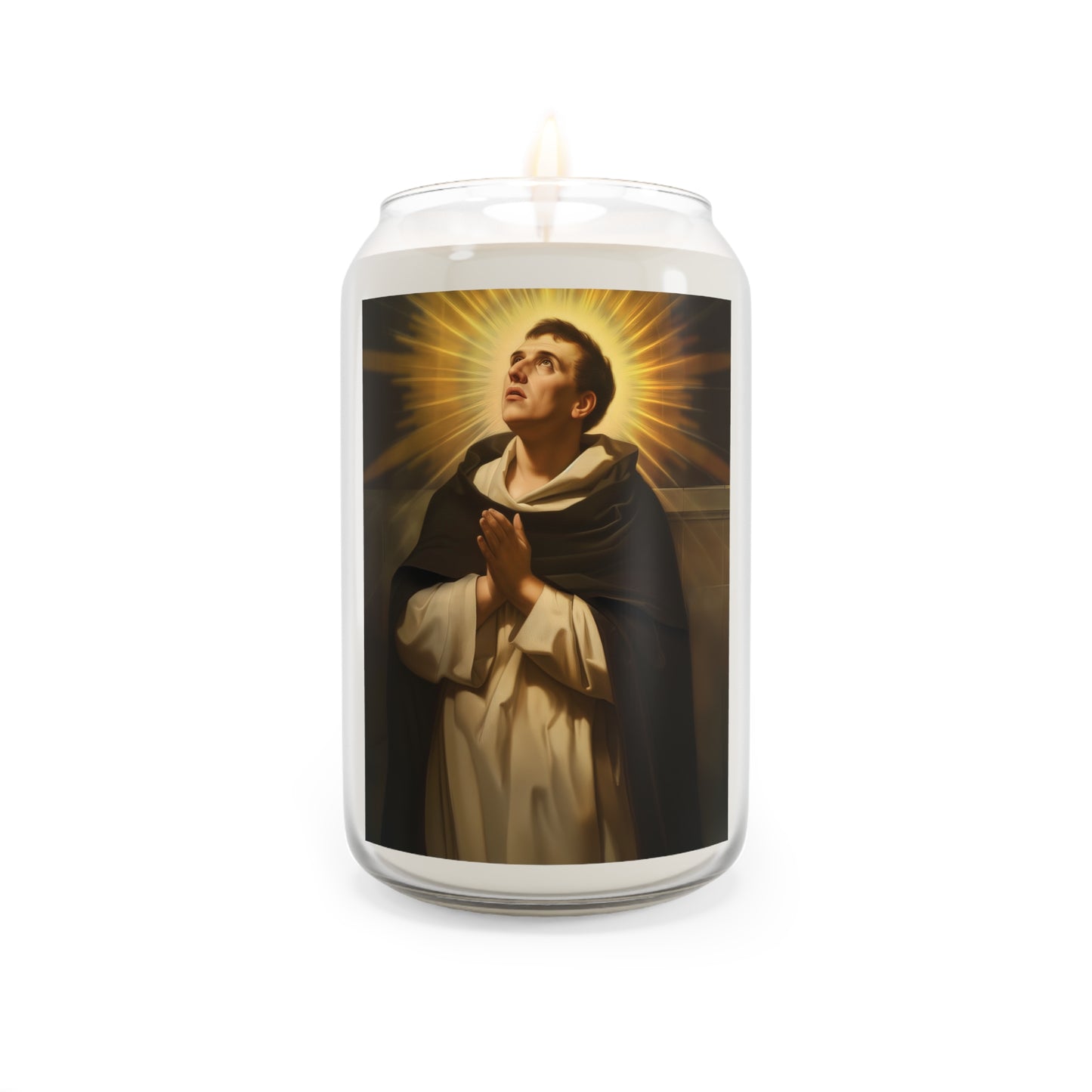 Saint Thomas Aquinas - Scented Prayer Candle, 13.75oz - Tall Size - Religious Prayer Candle - Catholic Art