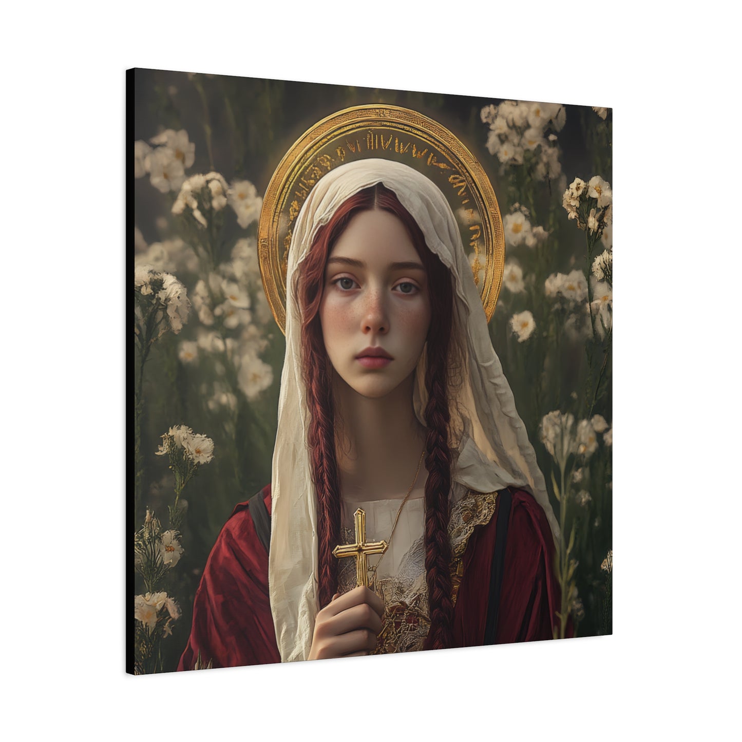 Saint Hilaria - Gallery Wrapped Canvas - Print - Religious Art for your Home - Catholic Art