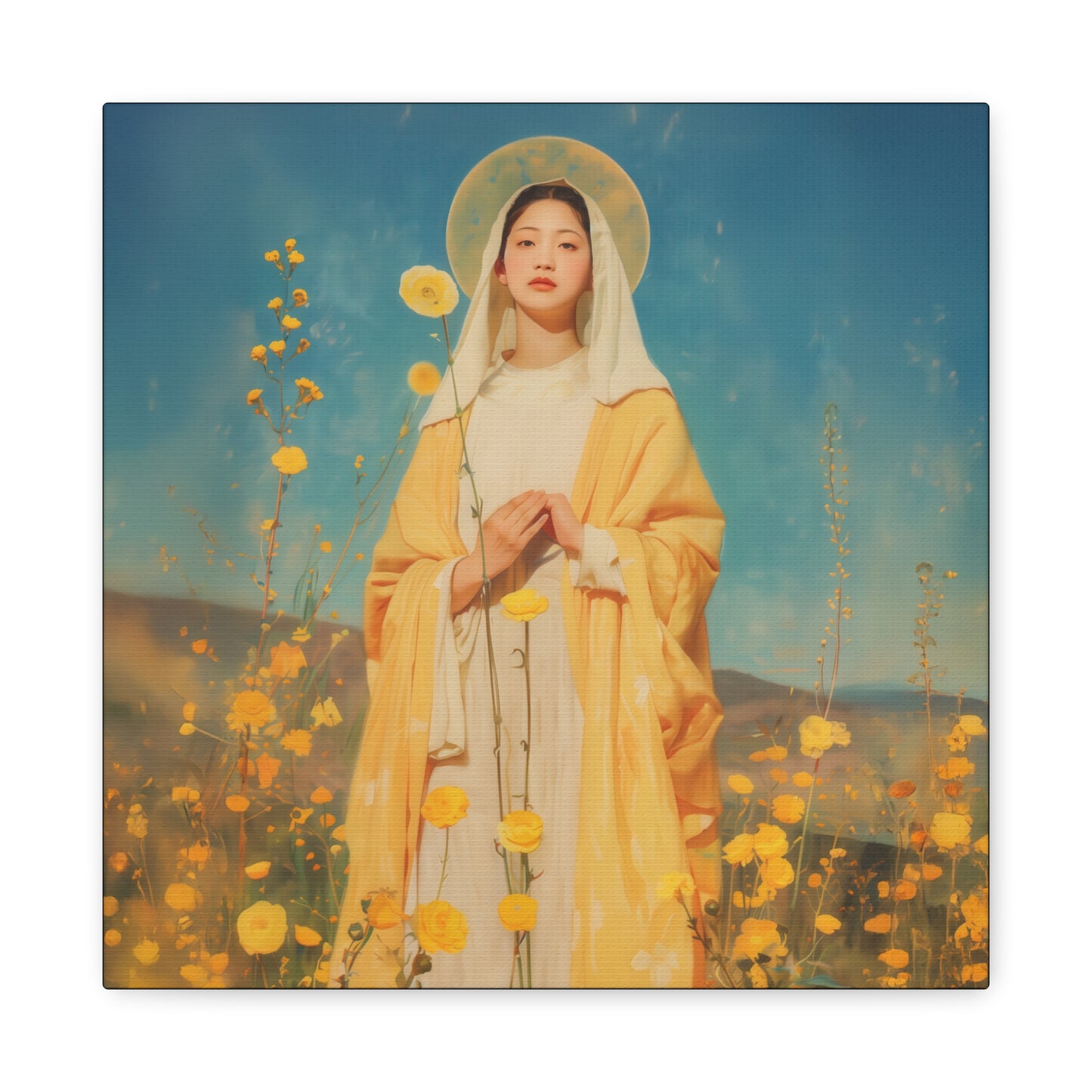 Saint Agatha Lin - Gallery Wrapped Canvas - Print - Religious Art for your Home - Catholic Art