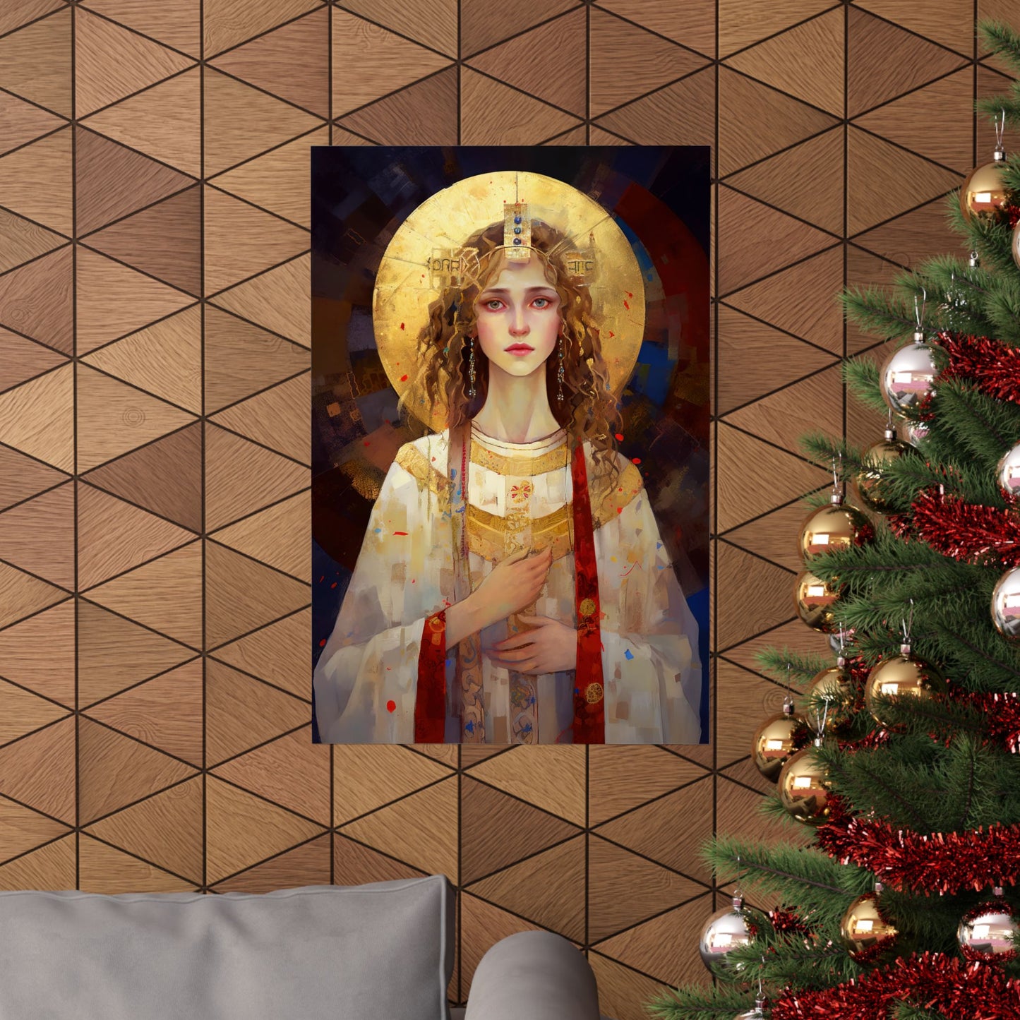 Saint Ursula Print - Sanctified Souls Print - Multiple Sizes - Premium Matte Vertical Posters
