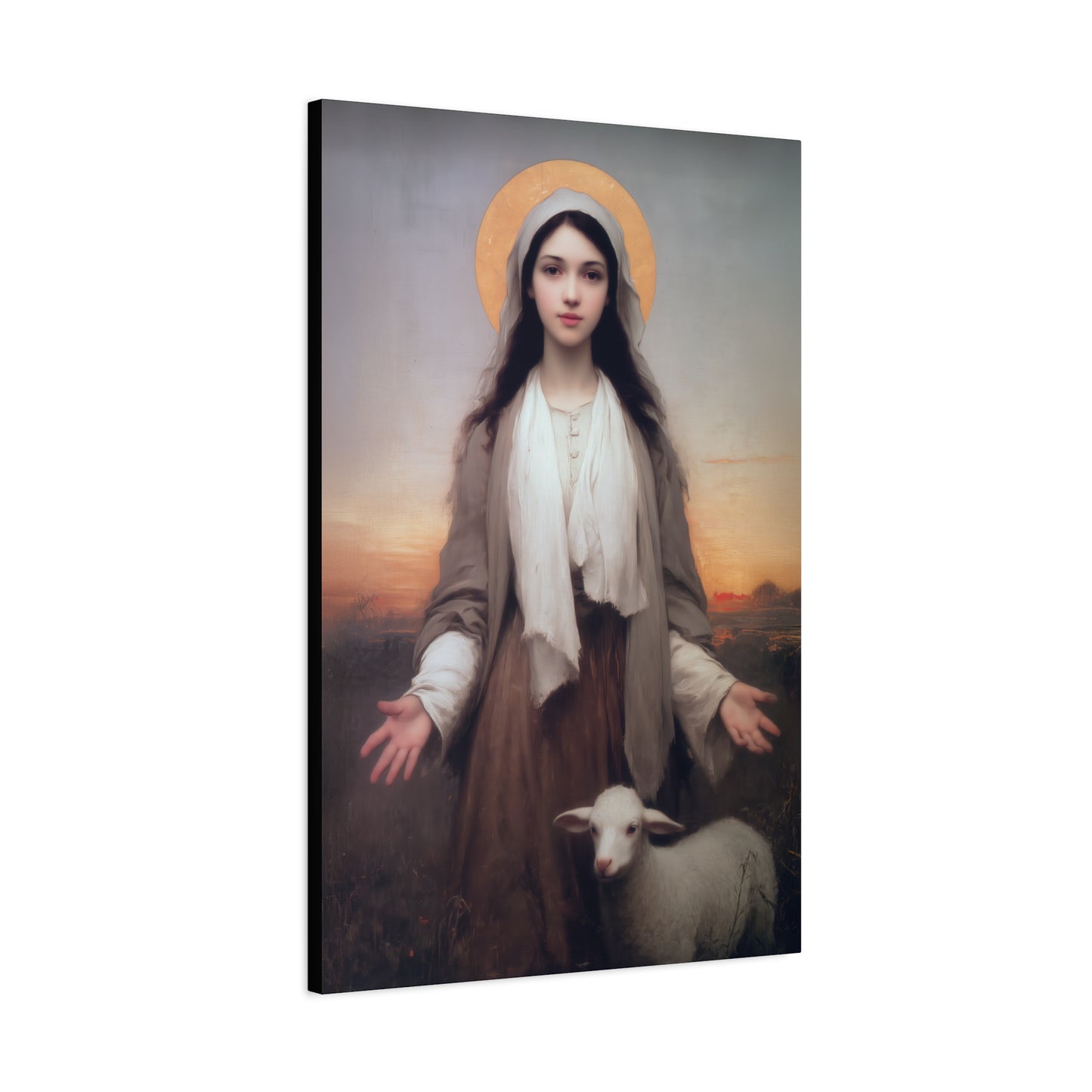 Saint Germaine Cousin - Gallery Wrapped Canvas - Print - Religious Art for your Home - Catholic Art