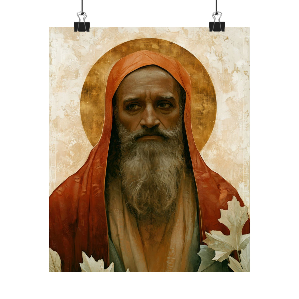 Saint Augustine of Hippo - Sanctified Souls Print - Multiple Sizes - Premium Matte Vertical Posters