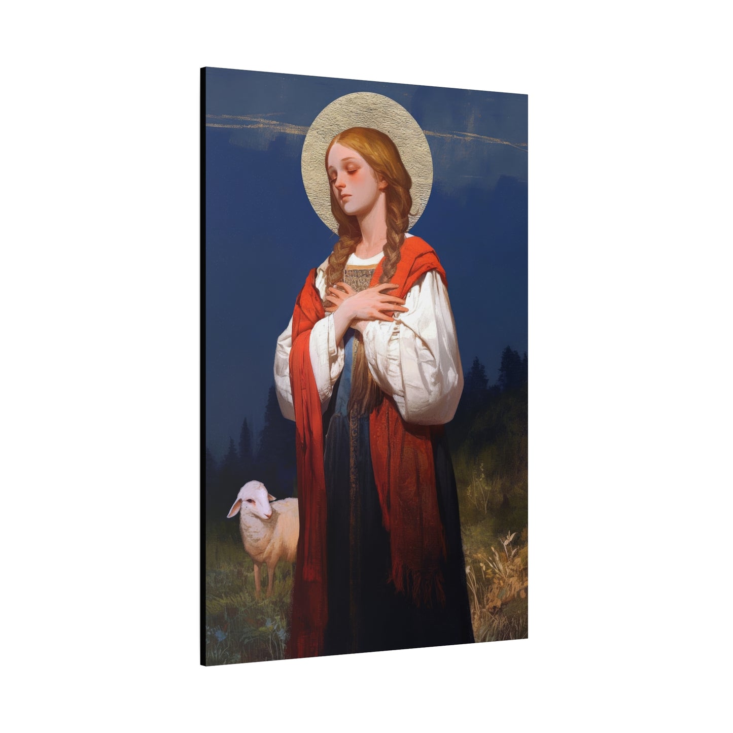 Saint Genevieve - Gallery Wrapped Canvas - Print - Religious Art for your Home - Catholic Art