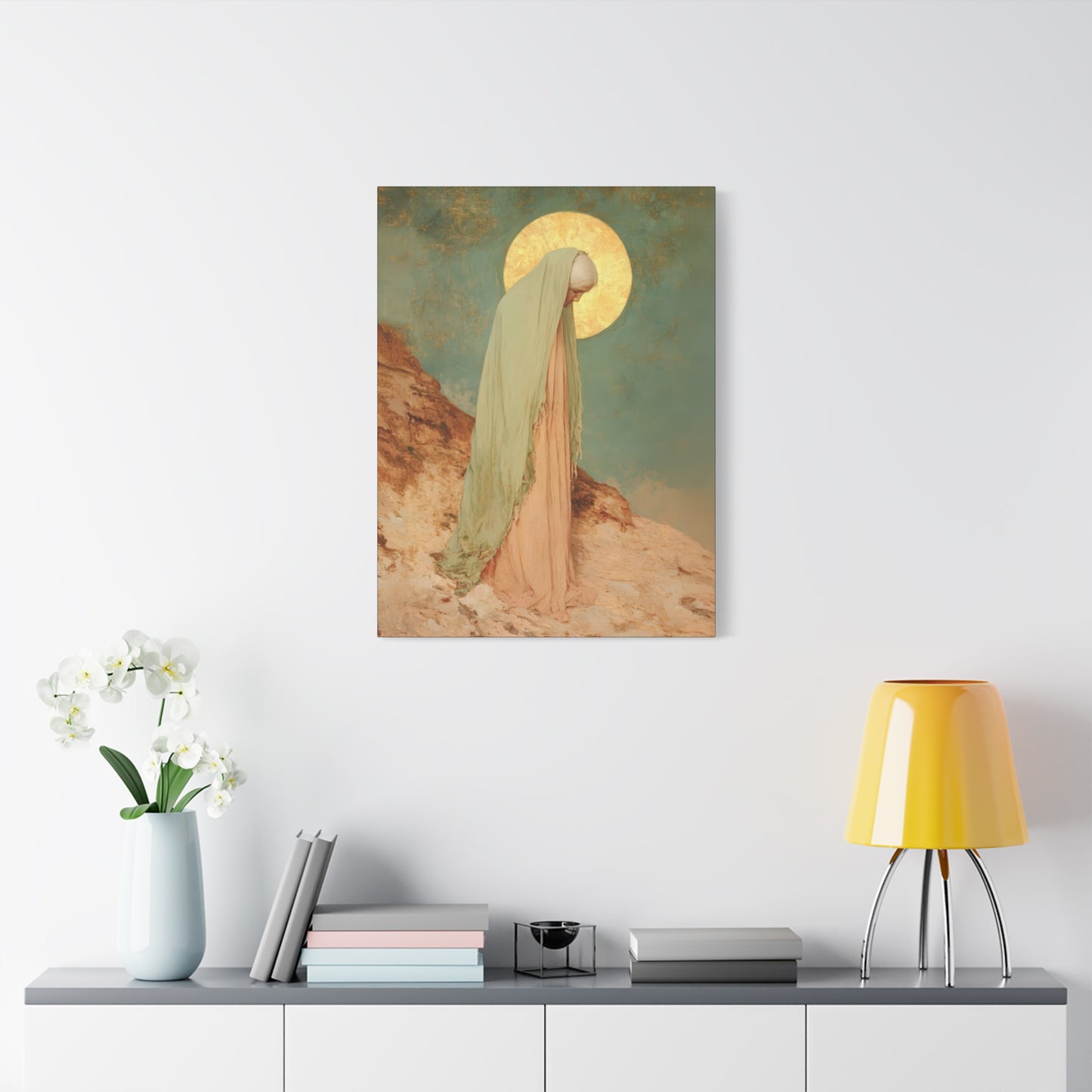 Saint Melania the Elder - Desert Mother - Gallery Wrapped Canvas - Print - Religious Art for your Home - Catholic Art Print