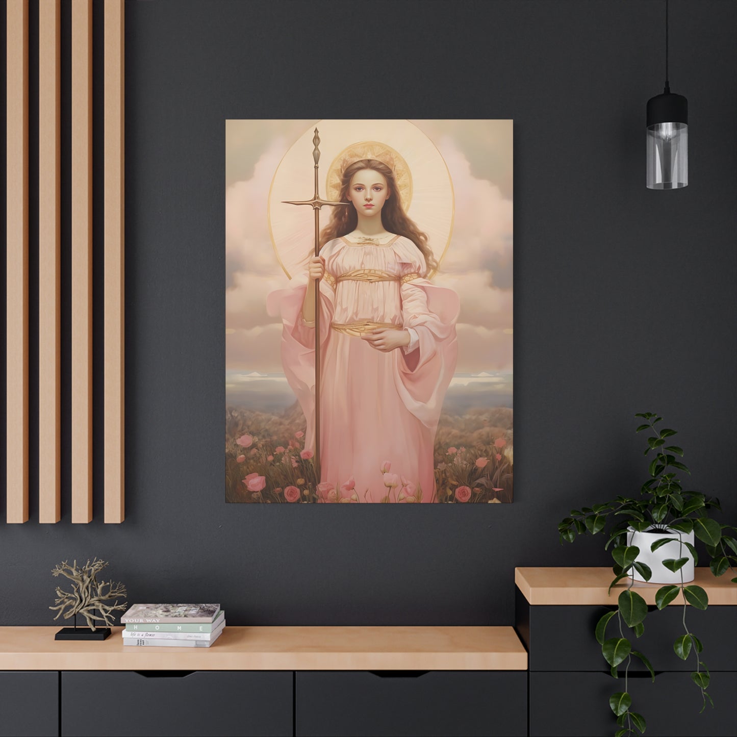 Saint Philomena Canvas Print - Multiple Sizes - Catholic Home art - Museum Wrapped Canvas - Sanctified Souls Print