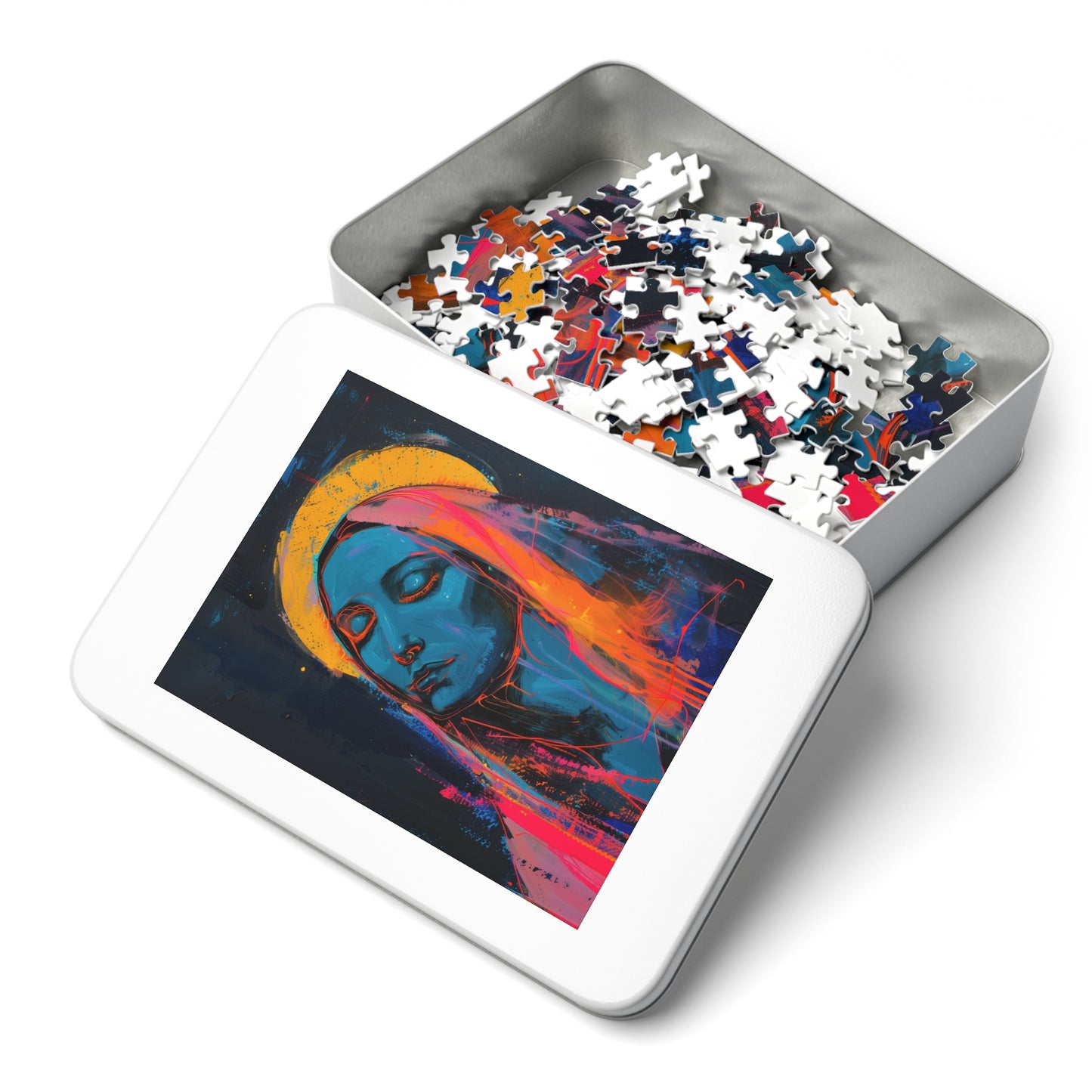 Mary, Mother of God _ Mother of Eternal Wisdom - Puzzle and Keepsake Tin - Religious (30, 110, 252, 500,1000) - Religious Catholic Puzzle
