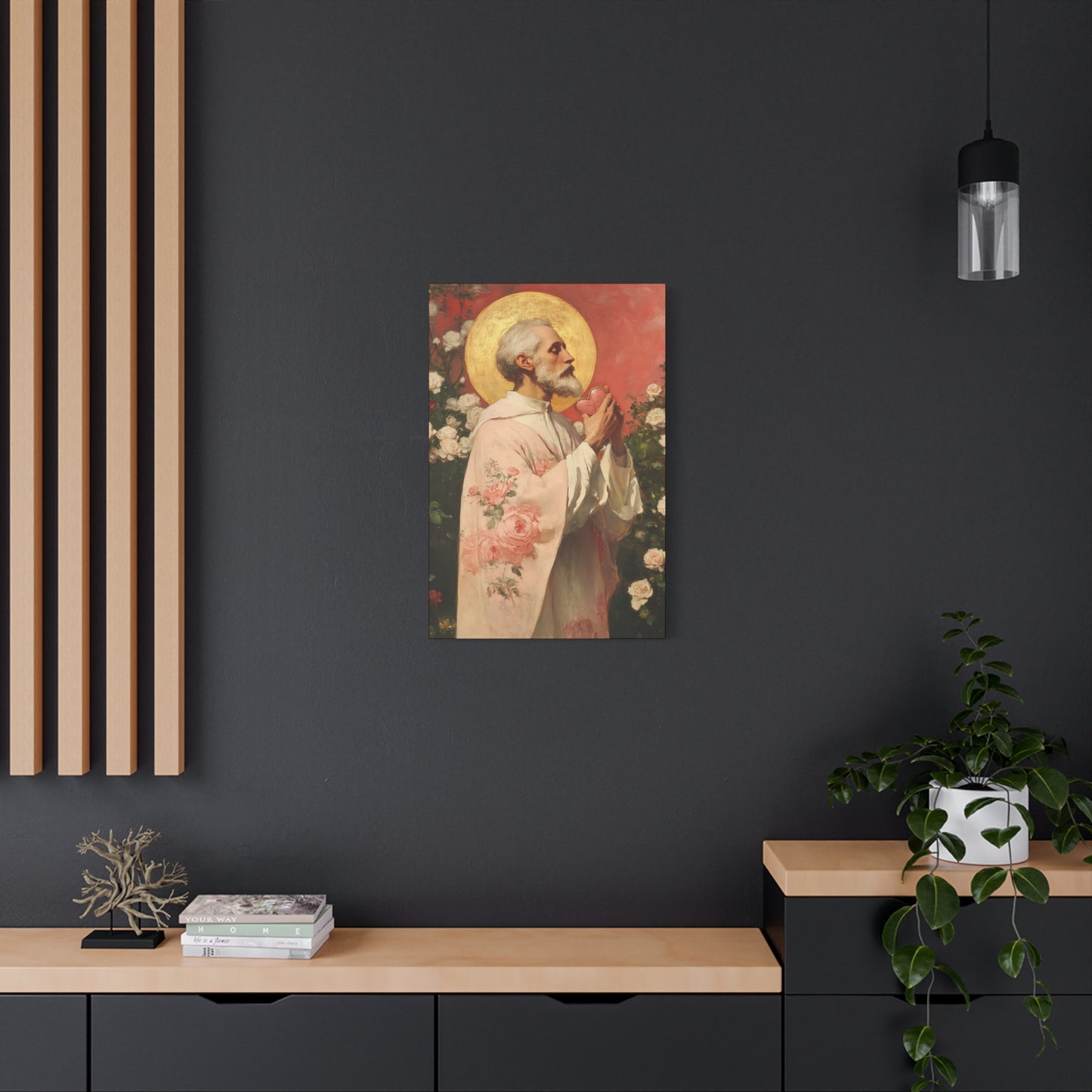 Saint Valentine - Multiple Sizes - Catholic Home art - Museum Wrapped Canvas - Sanctified Souls Print - Catholic Saint Art