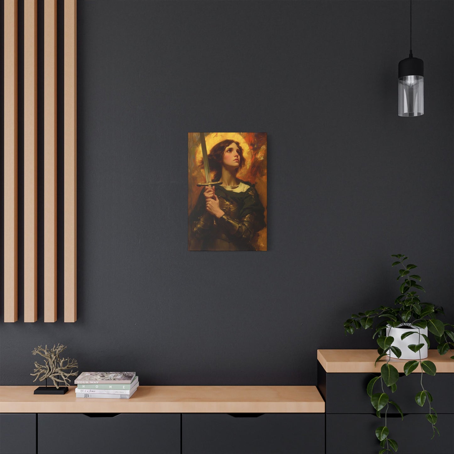 Portrait of Saint Joan of Arc - Museum Wrapped Canvas - Sanctified Souls Print - Religious Art for your Home