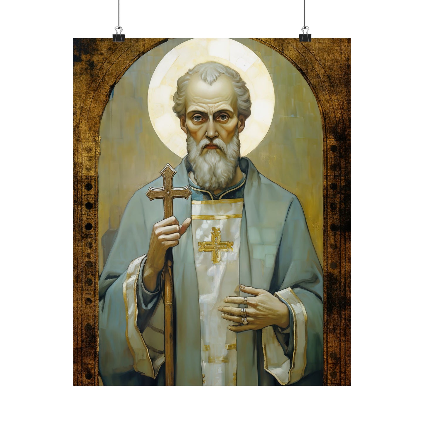 Saint Peter Chrysologus Print - Sanctified Souls Print - Multiple Sizes - Premium Matte Vertical Posters