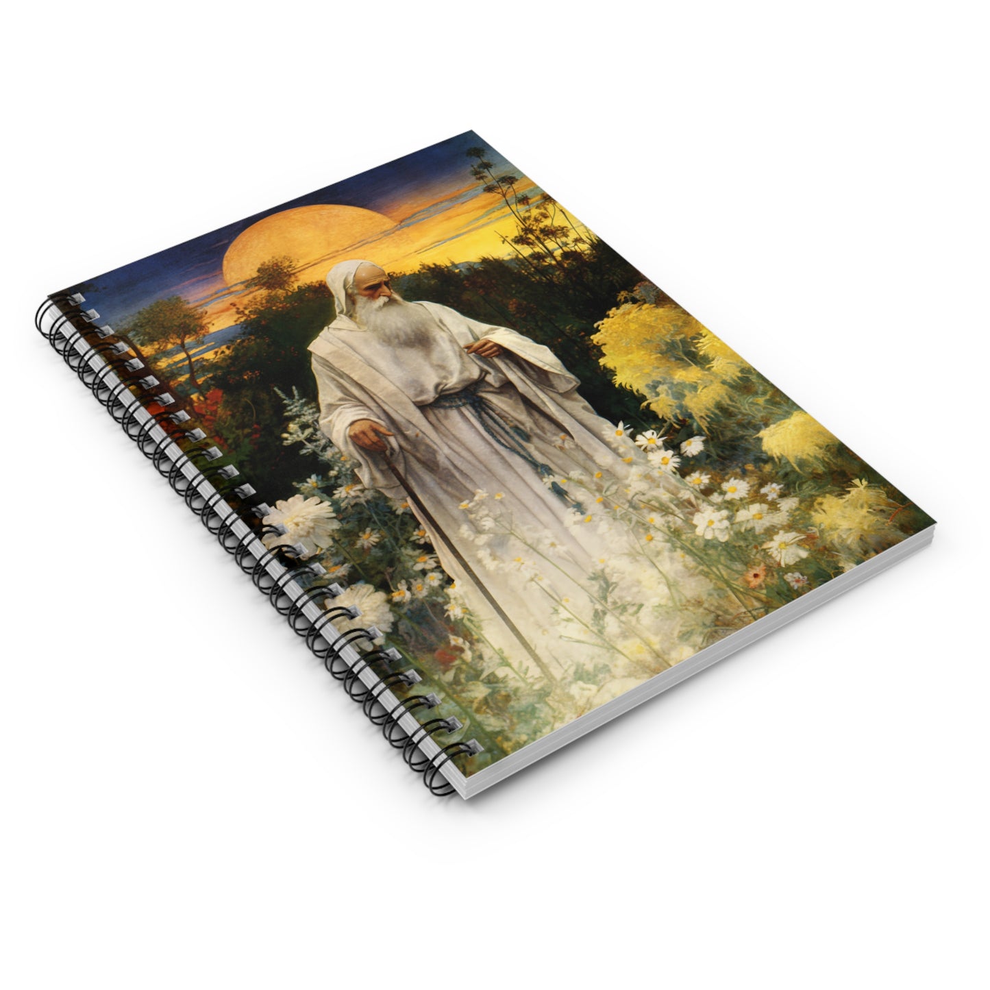 Saint Phocas the Gardener Journal - Sanctified Souls Art - Religious Based Notebook - Spiral Notebook - Ruled Line