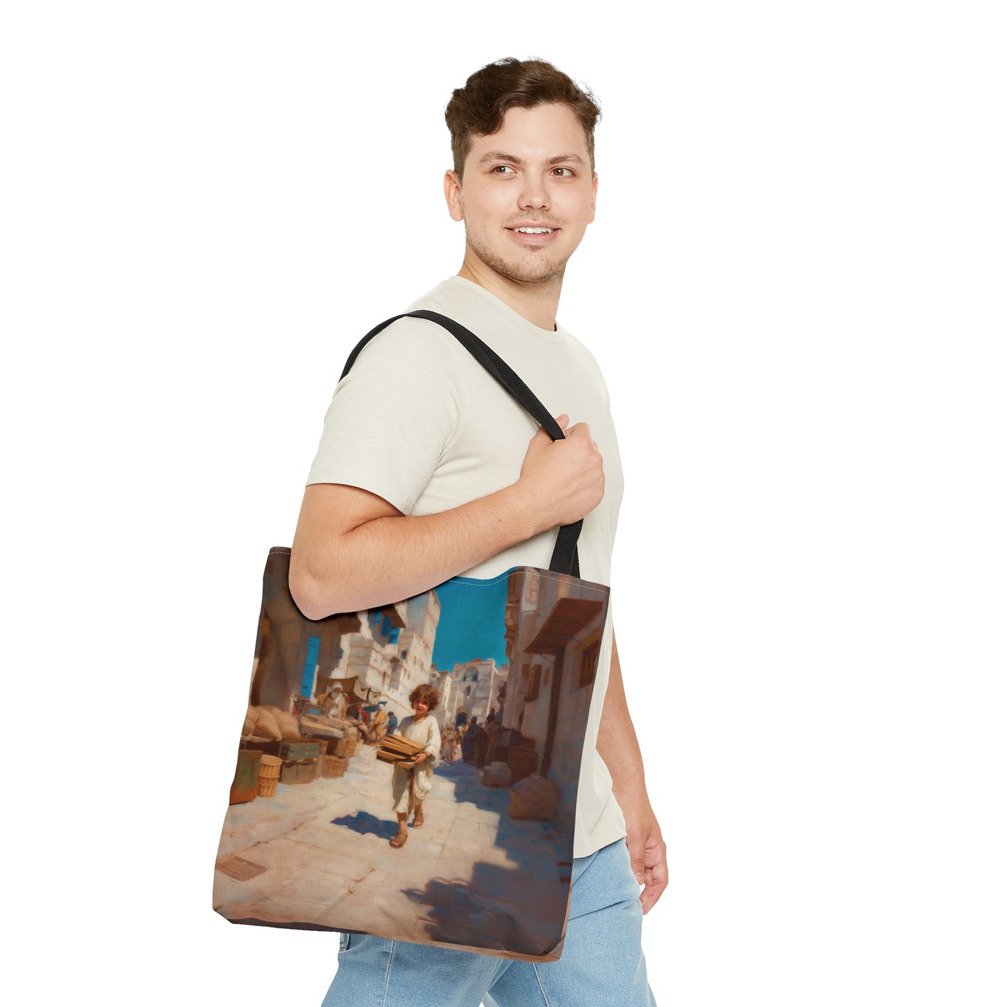 Nazareth and the Hidden Light of Christ - Tote Bag - Large Medium Small Faith Art Bag - Catholic Faith Purse
