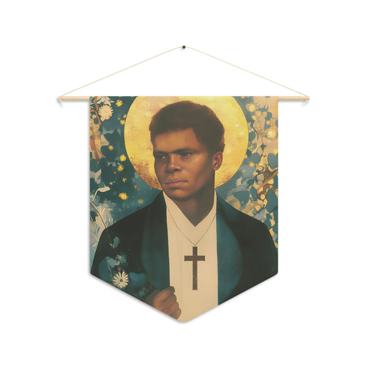 Blessed Peter To Rot Pennant / Banner / Wall Hanging - Prayer room art - 18" x 21" - Catholic prayer Religious Christian Gift