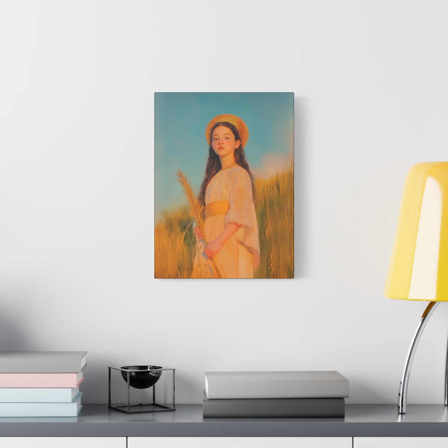 Saint Faith - Multiple Sizes - Catholic Home art - Museum Wrapped Canvas - Sanctified Souls Print - Martyr Saint