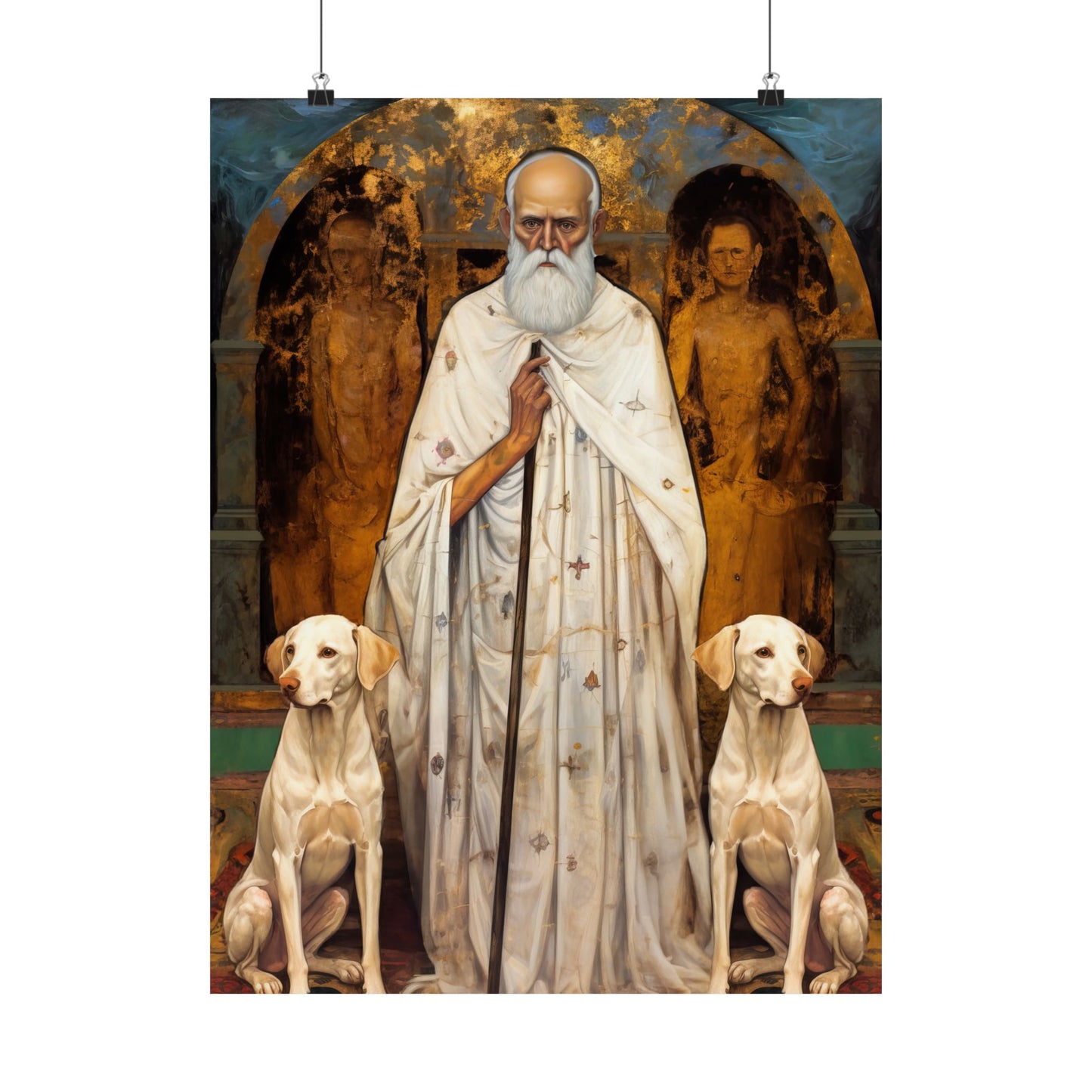 Saint Lazarus of Bethany - Sanctified Souls Print - Multiple Sizes - Premium Matte Vertical Posters