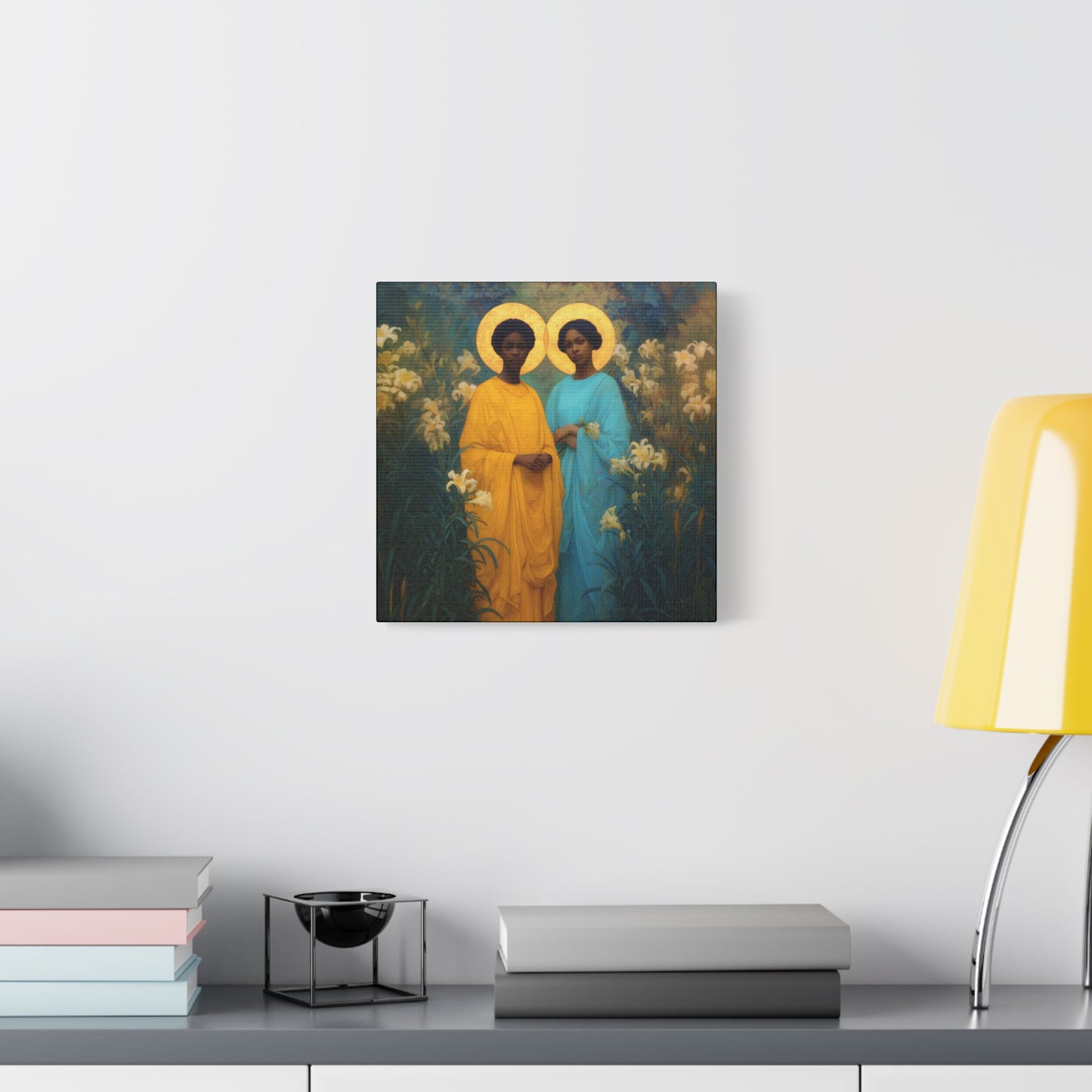 Saint Perpetua and Saint Felicity -  Museum Wrapped Canvas - Sanctified Souls Print - Religious Art for your Home - Catholic Saint Art