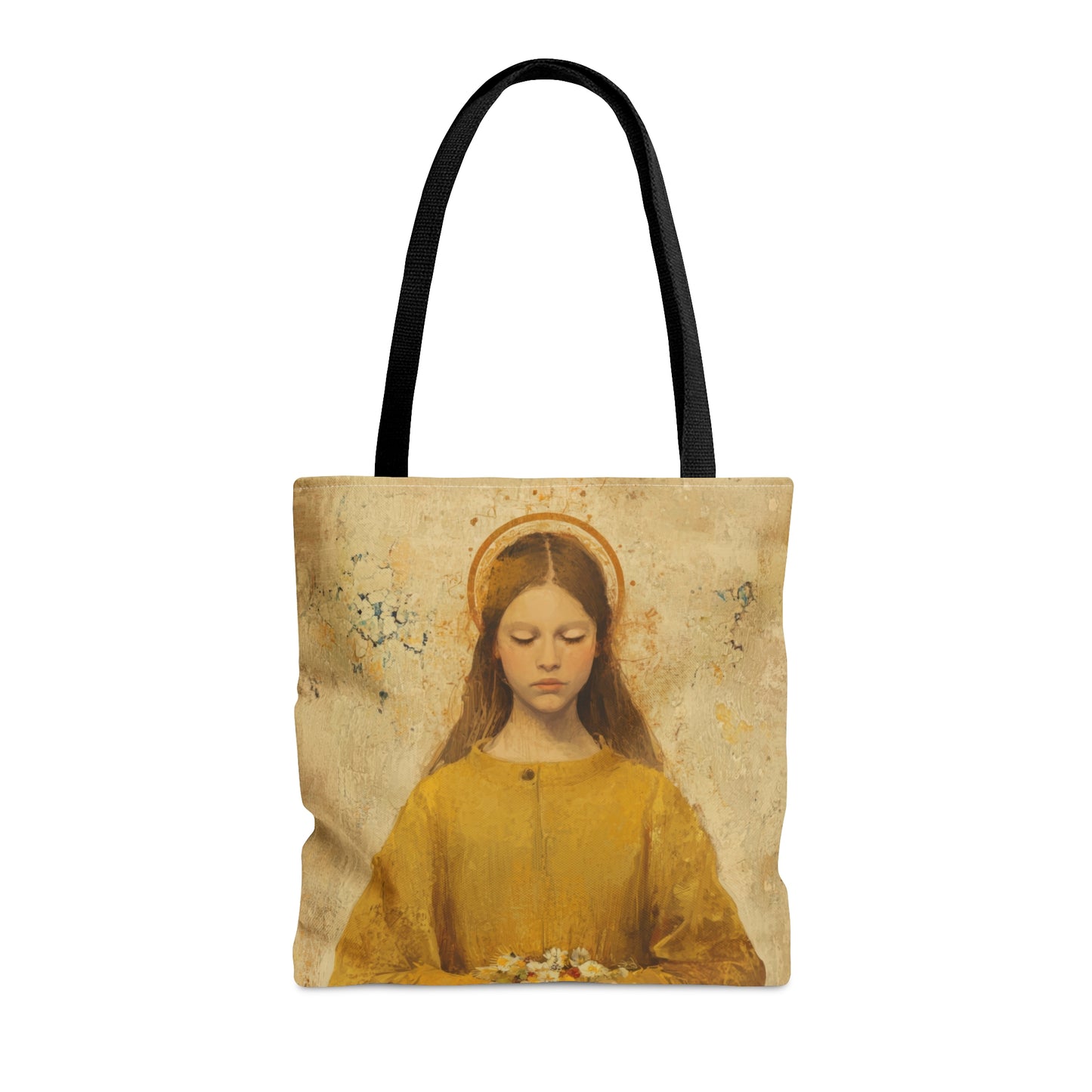 Saint LucyTote Bag - Large Medium Small Faith Art Bag - Catholic Faith Purse - Religious - Prayer Bag - Devotional Purse - Bible Bag
