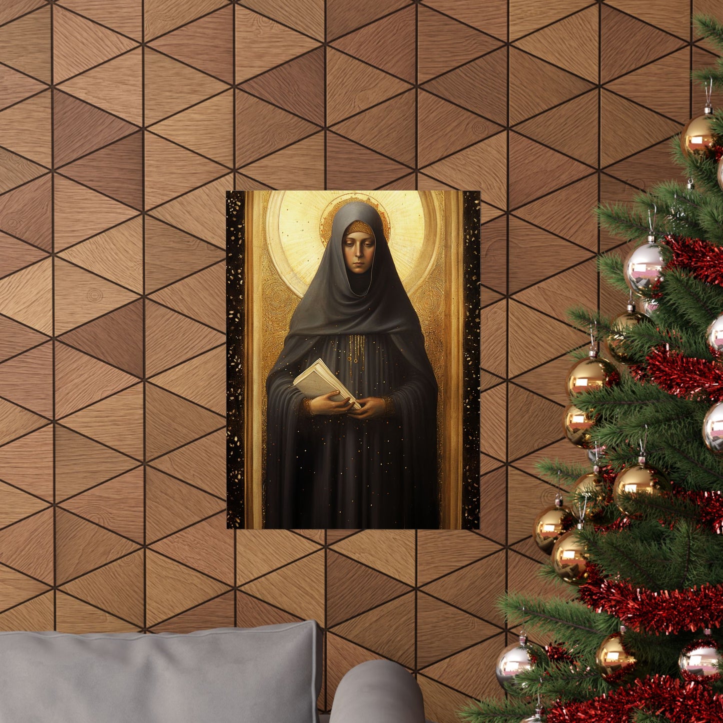Saint Monica of Hippo - Print - Sanctified Souls Print - Multiple Sizes - Premium Matte Vertical Posters
