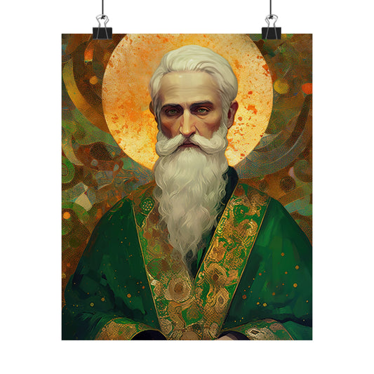 Saint Patrick Print - Sanctified Souls Print - Multiple Sizes - Premium Matte Vertical Posters