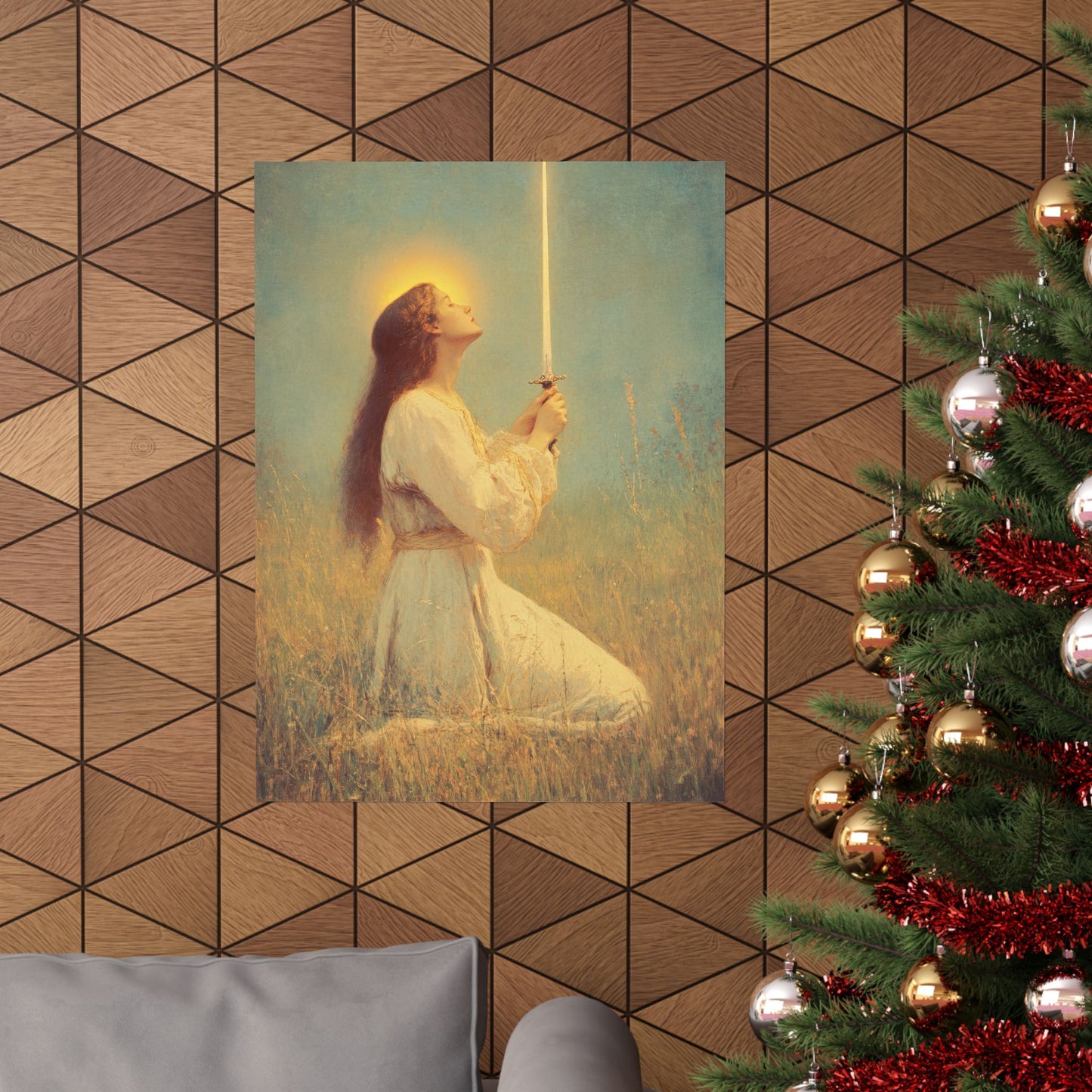 Saint Joan of Arc - Sanctified Souls Print - Multiple Sizes - Premium Posters - Catholic Art - Christian Home Decor Artwork