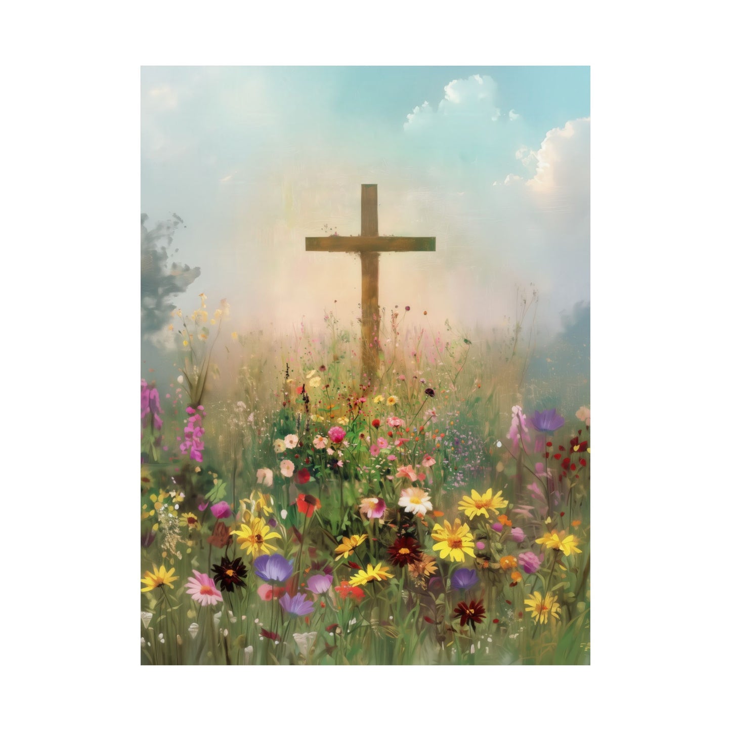 The Cross That Called the Earth to Life - Sanctified Souls Print - Multiple Sizes - Premium Matte Vertical Posters