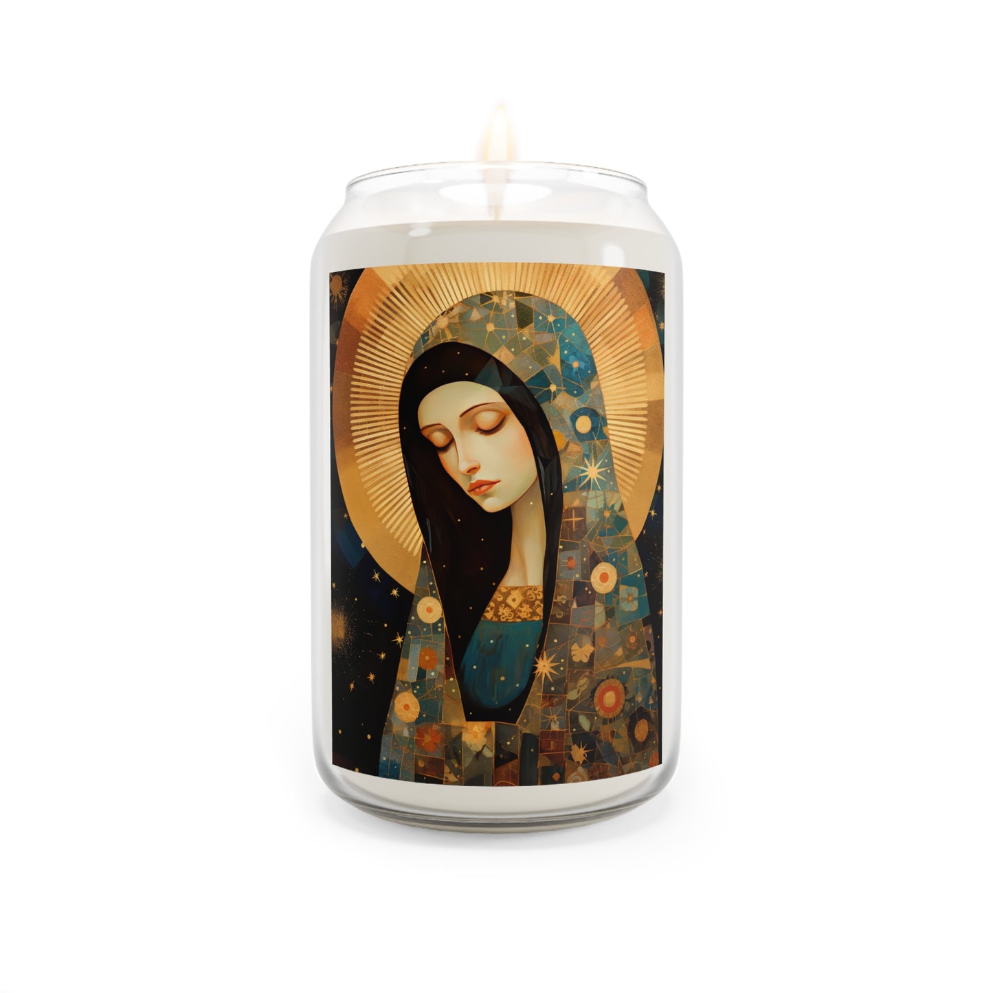 The Beloved Mother: Mary in Portrait - Scented Prayer Candle, 13.75oz - Tall Size - Religious Prayer Candle - Catholic Art - Religious Gift