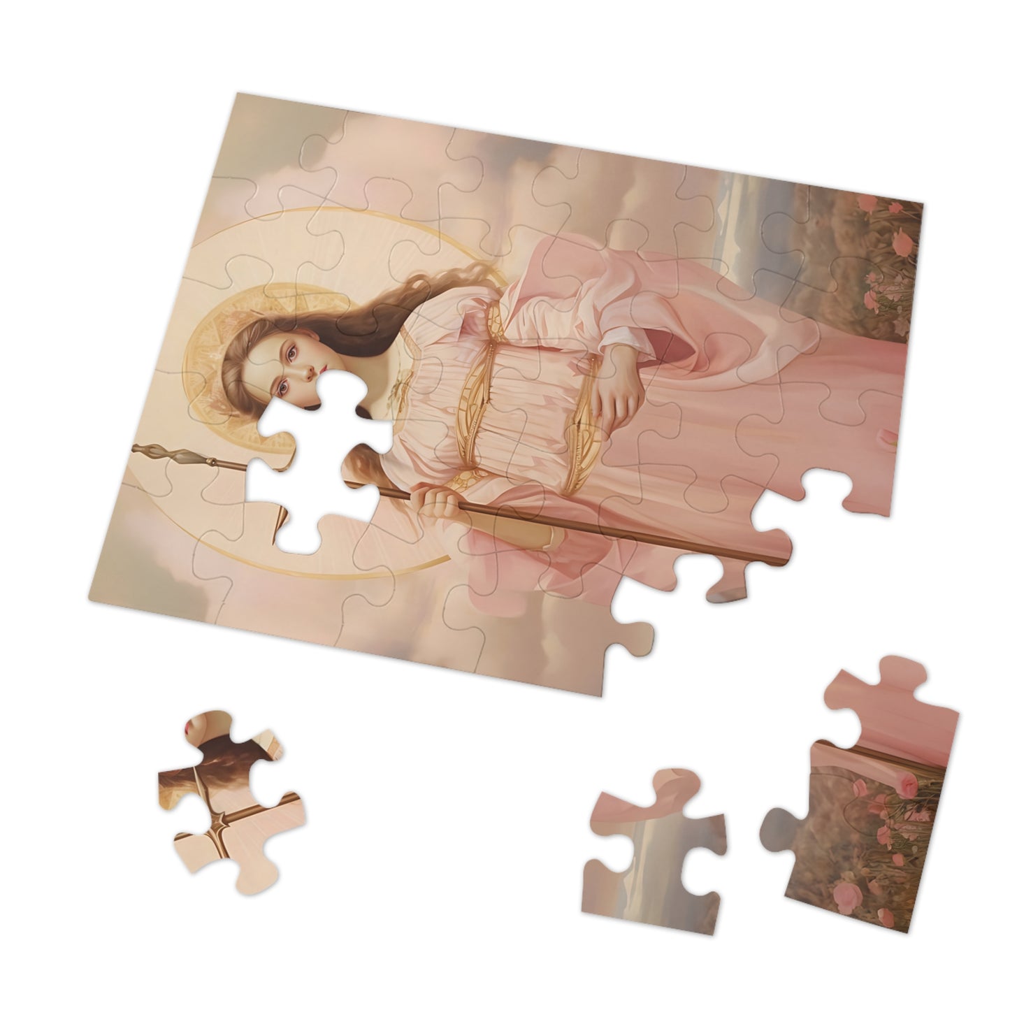 Saint Philomena - Puzzle and Keepsake Tin - Religious Jigsaw Puzzle (30, 110, 252, 500,1000-Piece) - Religious Puzzle