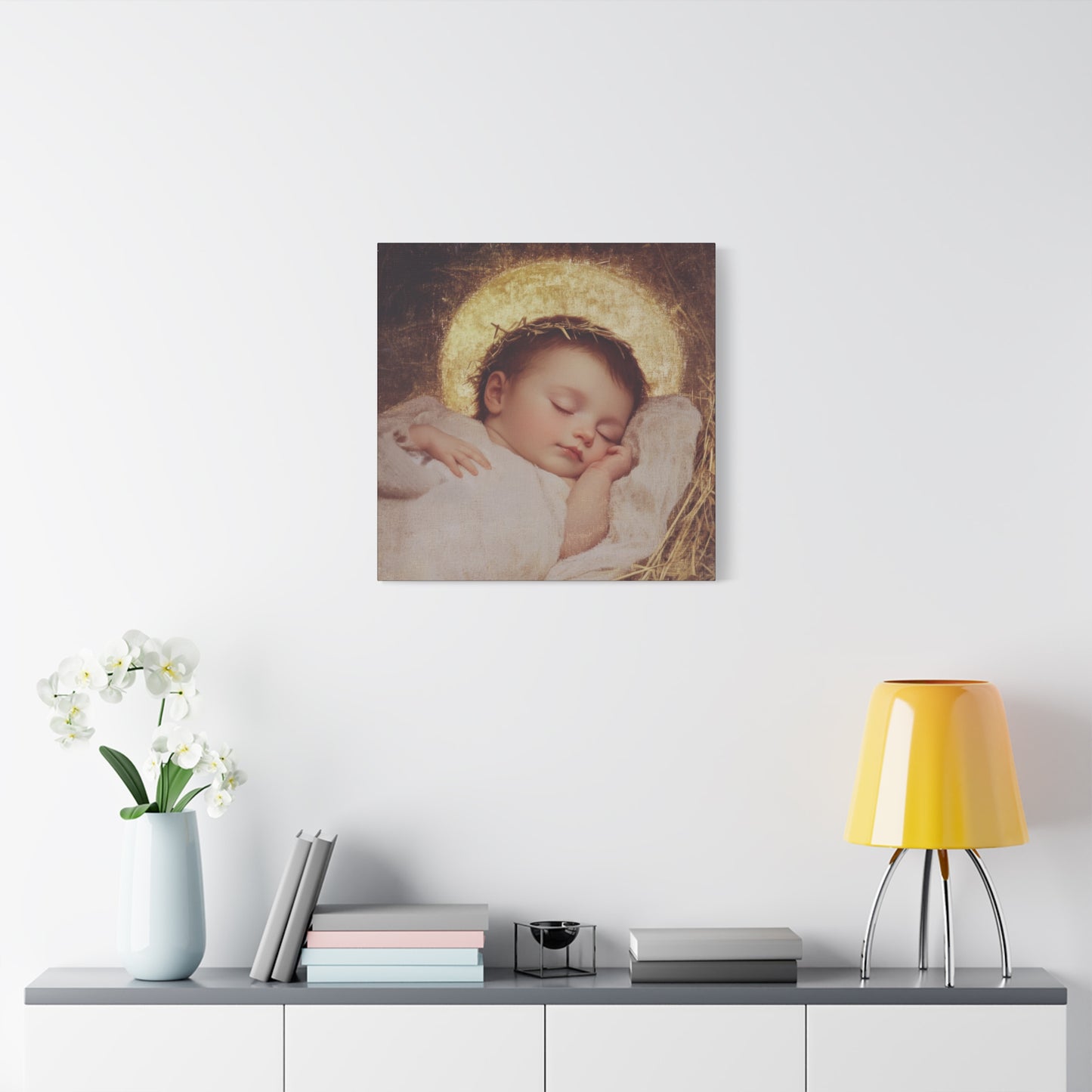 The Christ Child Born Into the Quiet of the World - Gallery Wrapped Canvas - Print - Religious Art for your Home - Catholic Art Print
