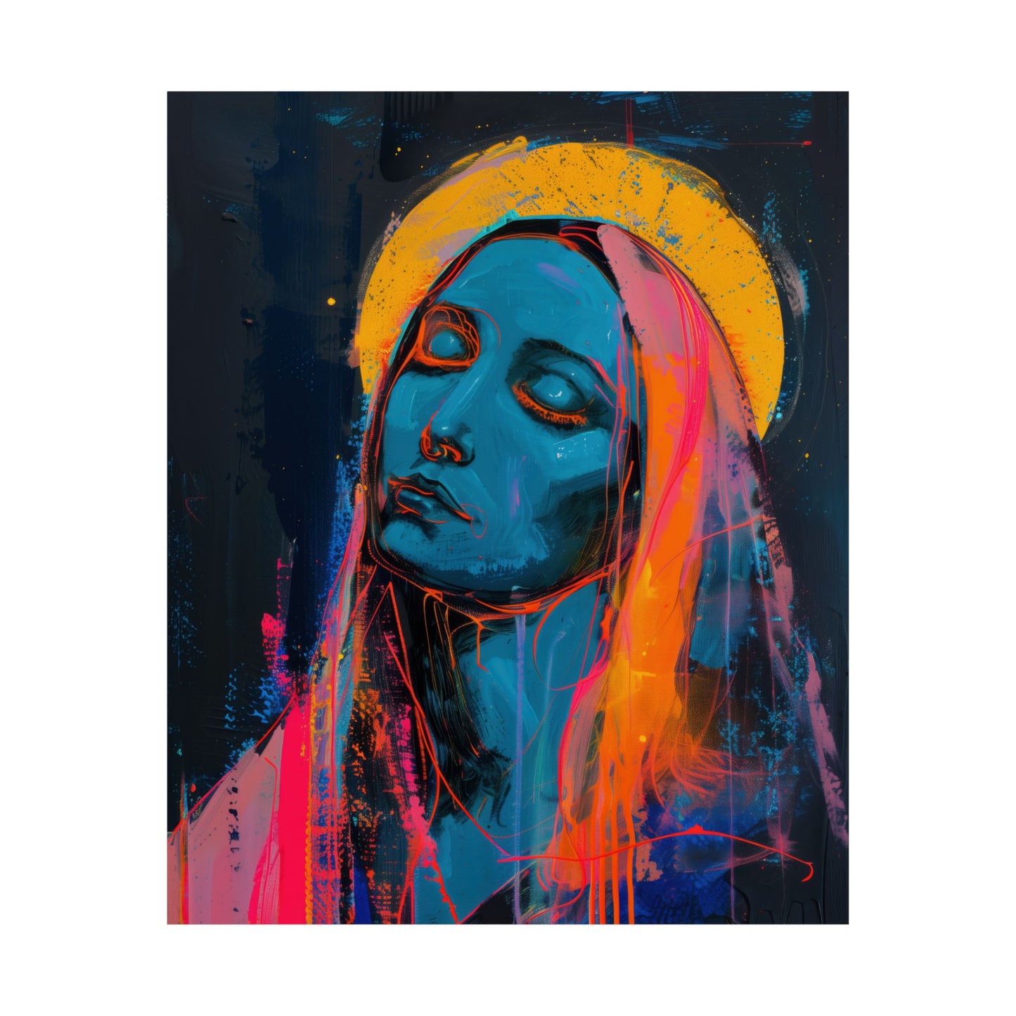 Mary, Mother of God - Mother of Eternal Wisdom Poster Print - Sanctified Souls Print - Multiple Sizes - Premium Posters - Catholic Art