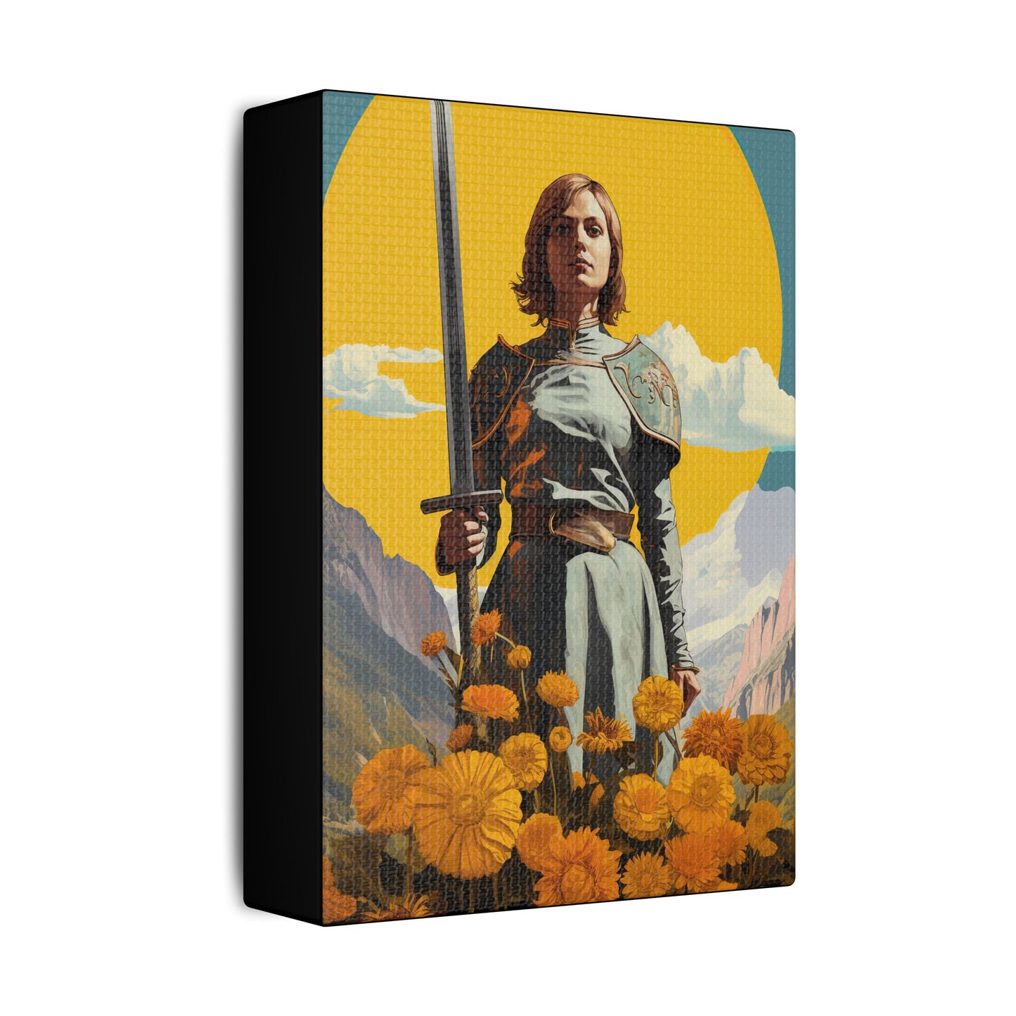 Saint Joan of Arc - Museum Wrapped Canvas - Sanctified Souls Print - Religious Art for your Home
