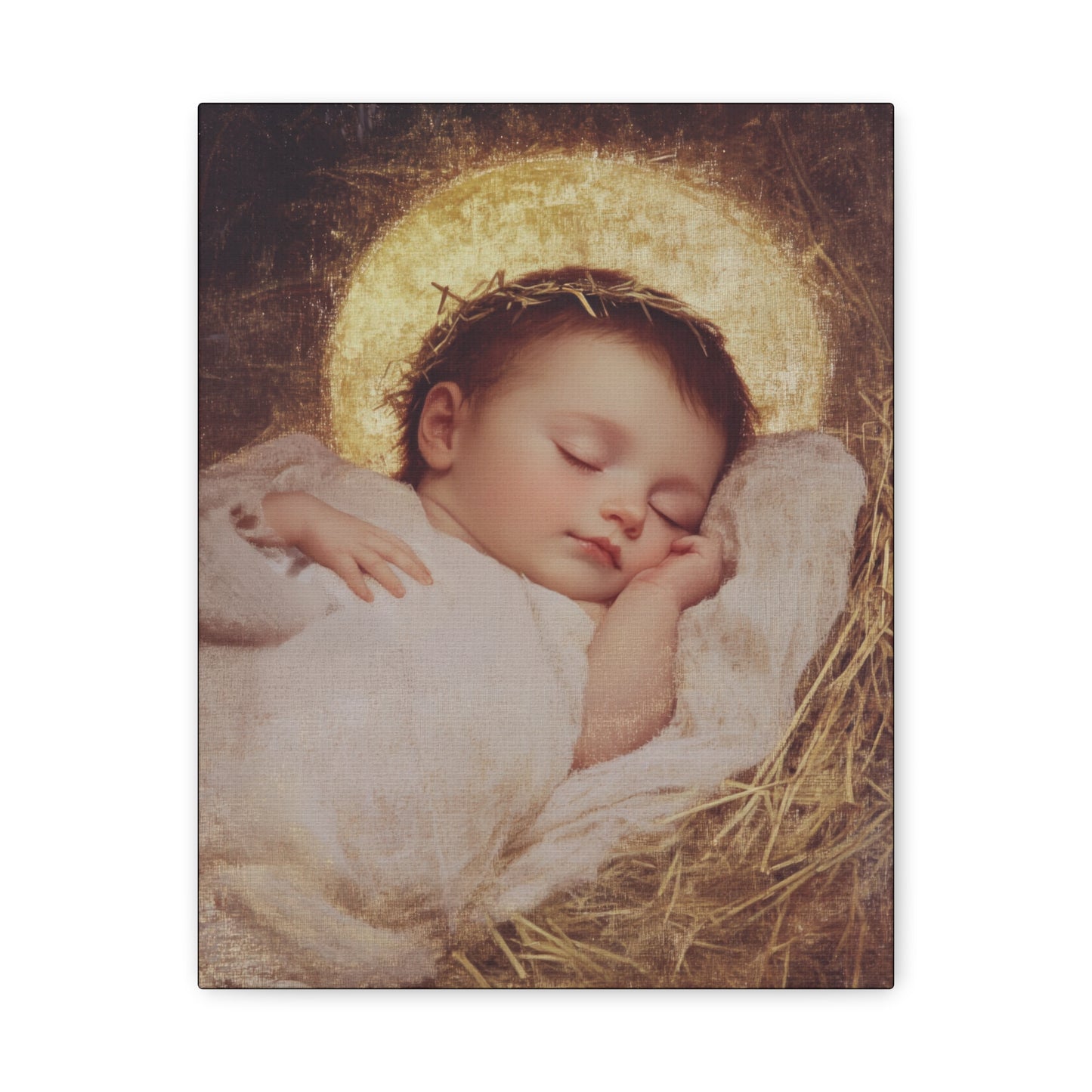 The Christ Child Born Into the Quiet of the World - Gallery Wrapped Canvas - Print - Religious Art for your Home - Catholic Art Print