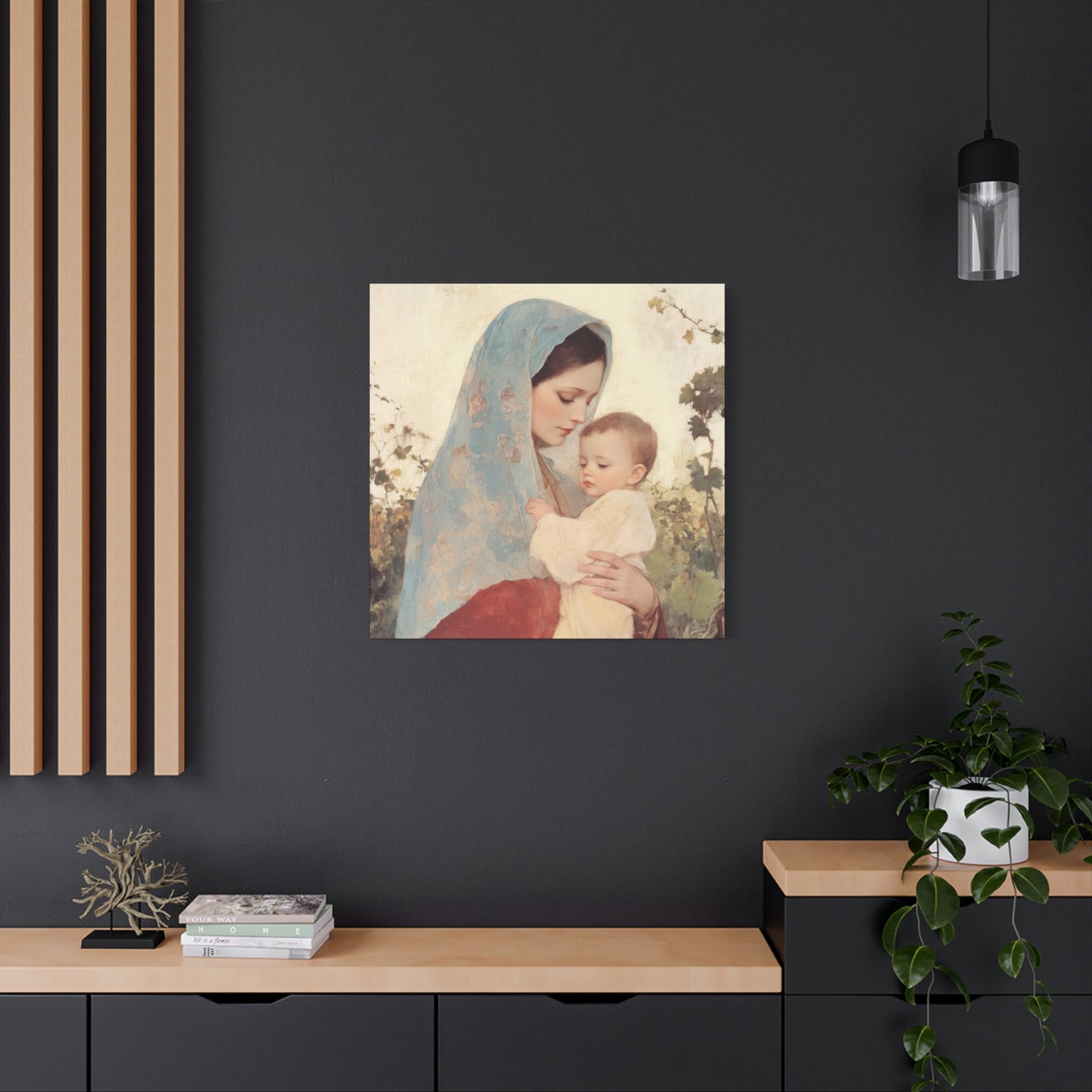 Our Lady of the Grapes / Out Lady of the Harvest - Gallery Wrapped Canvas - Print - Religious Art for your Home - Catholic Art