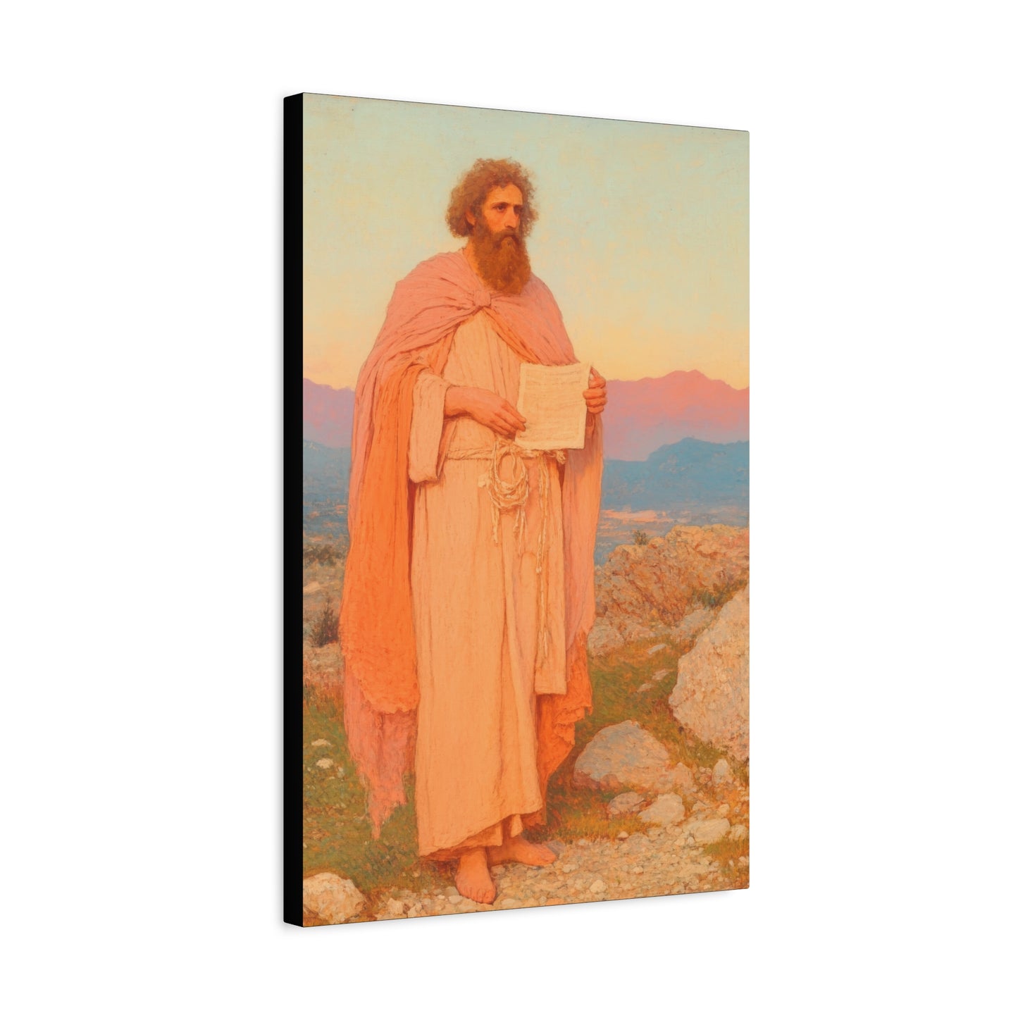 Obadiah - Keeper of the Lord's Warning and Mercy - Gallery Wrapped Canvas - Print - Religious Art for your Home - Catholic Art