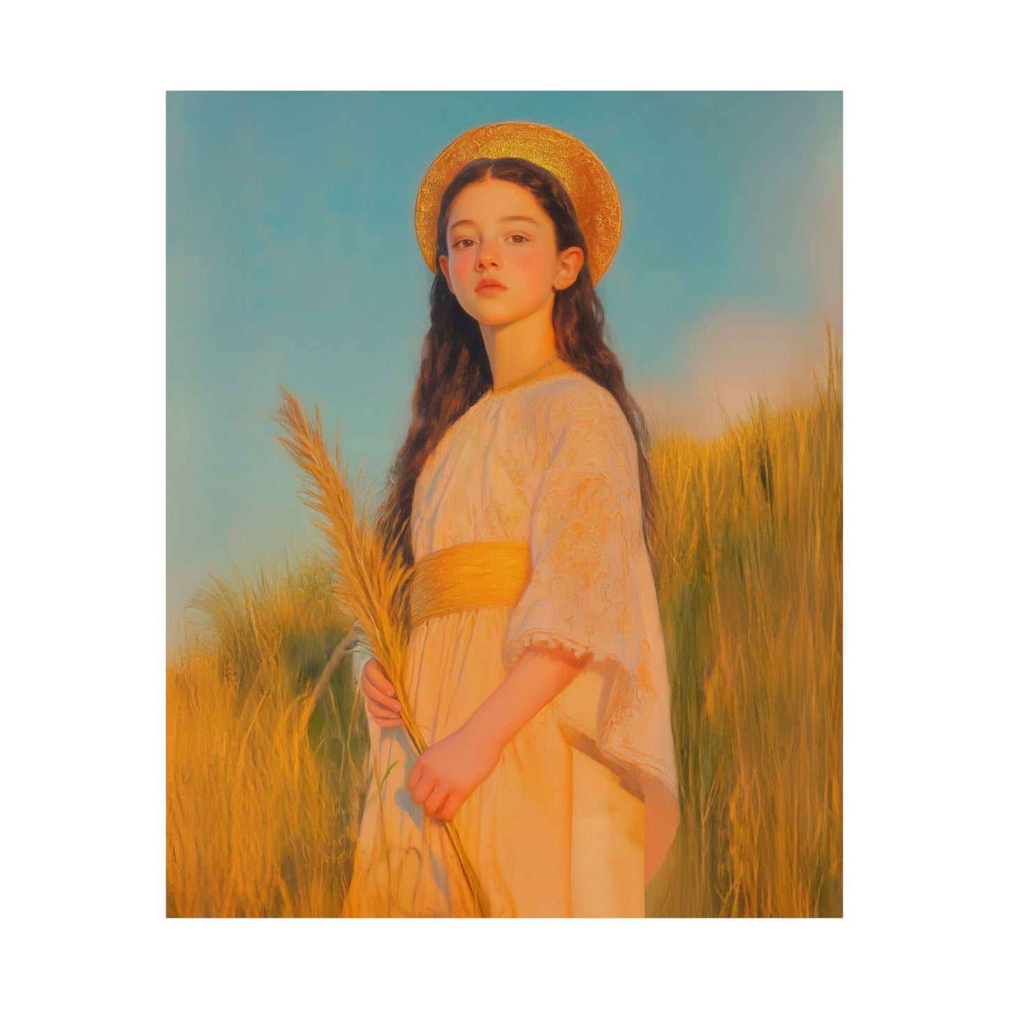 Saint Faith -  Sanctified Souls Print - Multiple Sizes - Premium Posters - Catholic Art - Christian Home - Martyr Saint