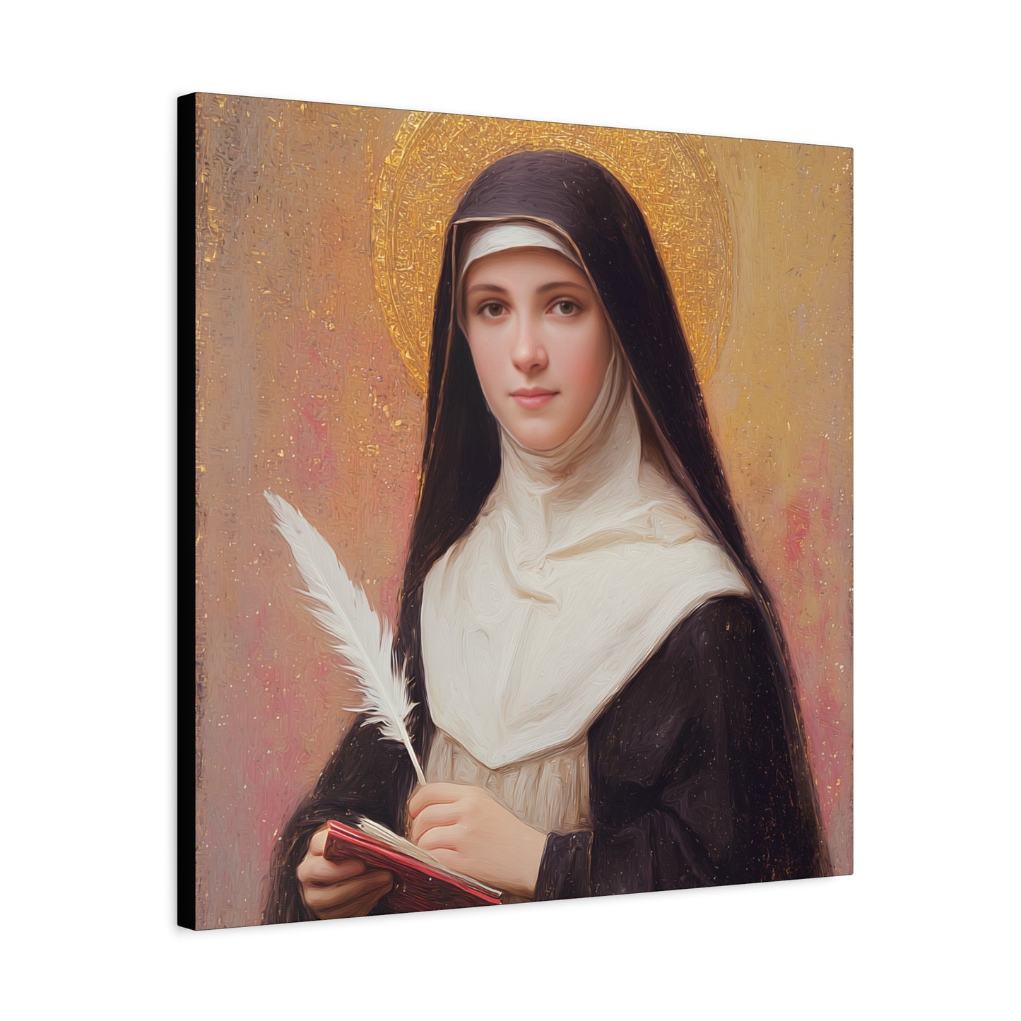 Saint Mechtildis / Mechtide of Hefta / Mechthild of Hackeborn - Gallery Wrapped Canvas - Print - Religious Art for your Home - Catholic Art
