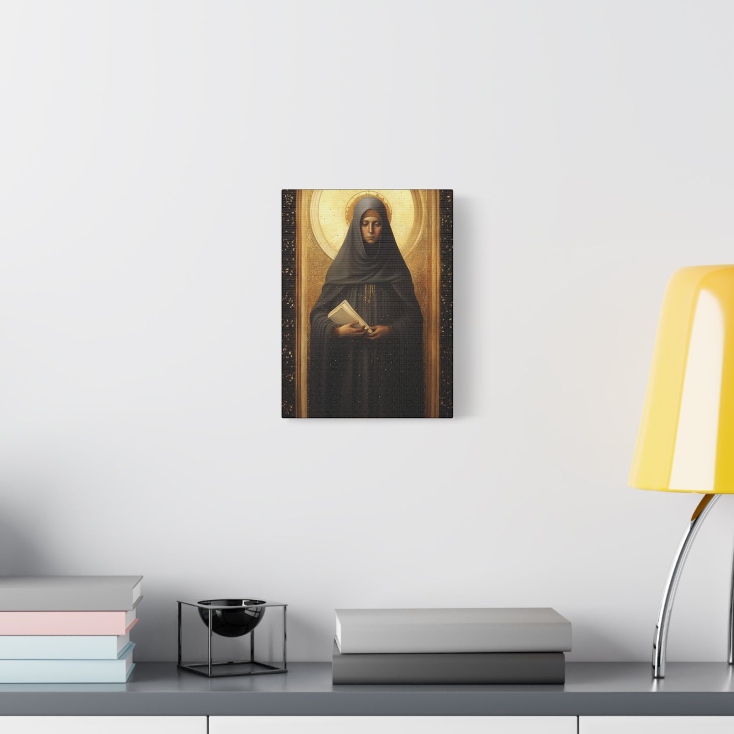 Saint Monica of Hippo - Museum Wrapped Canvas - Sanctified Souls Print - Religious Art for your Home